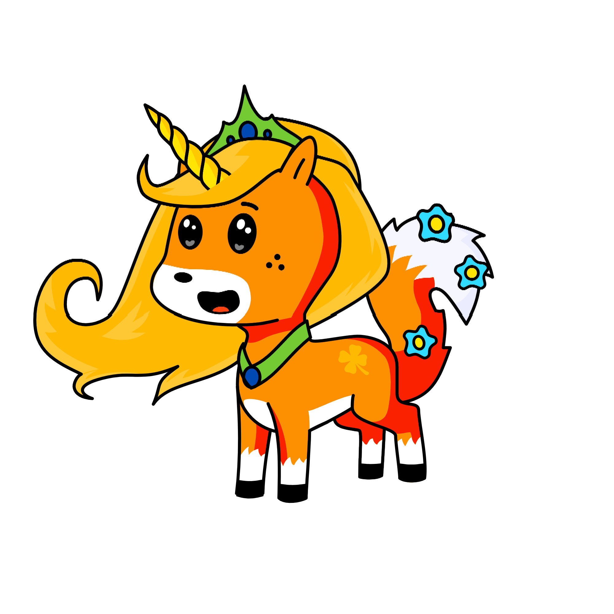 Princess Foxy, the unicorn