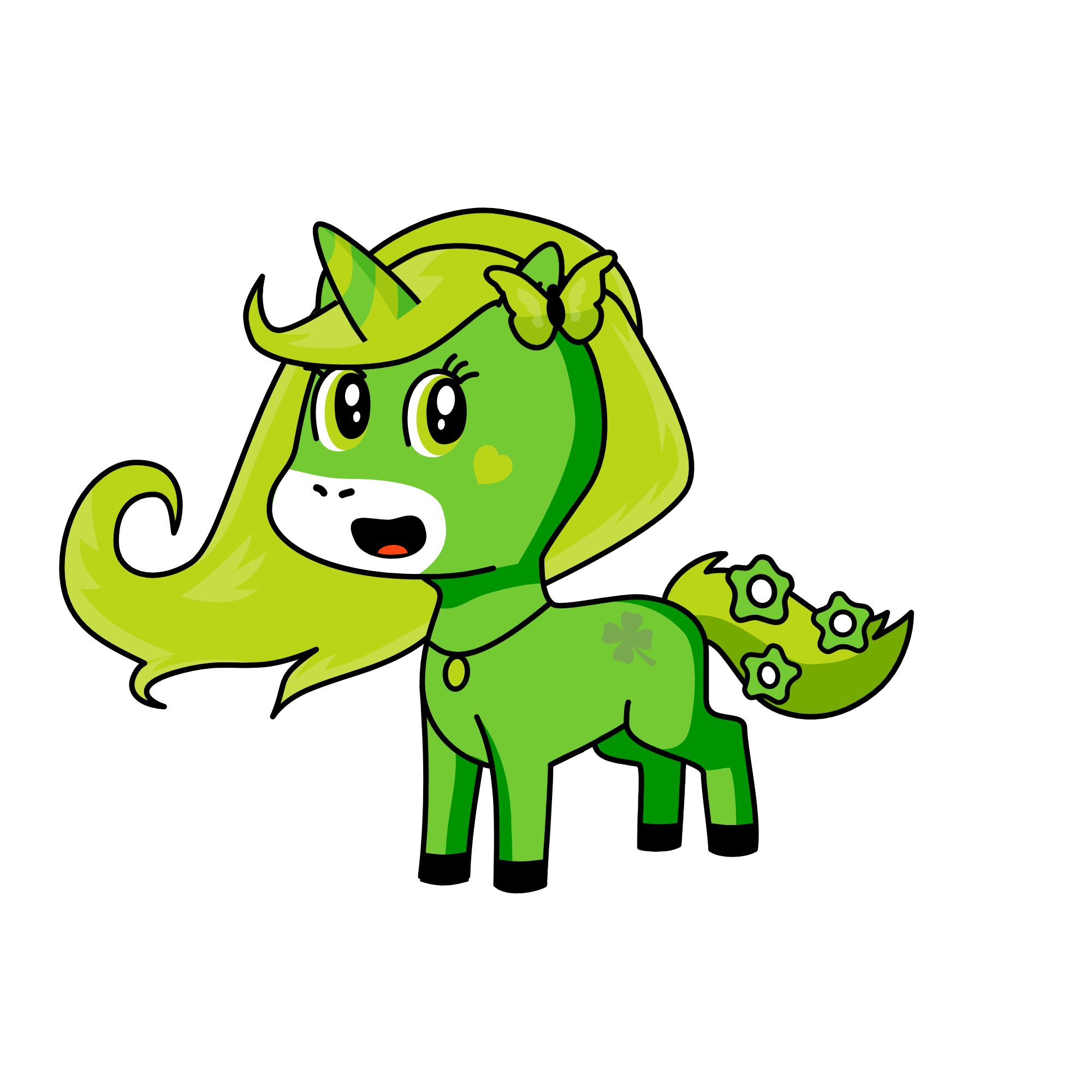 St. Patty Shamrock, the unicorn