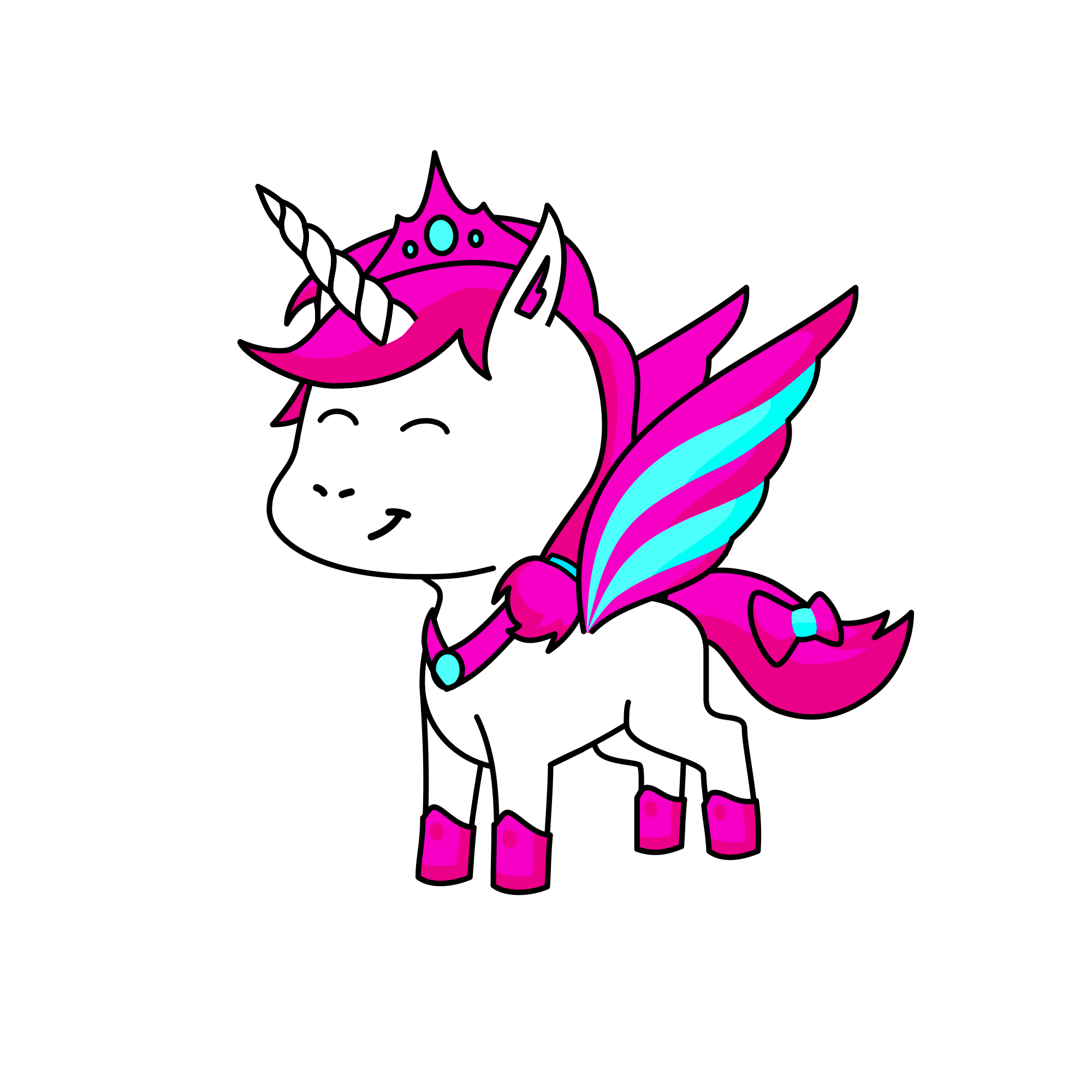 Princess magic fluff, the unicorn