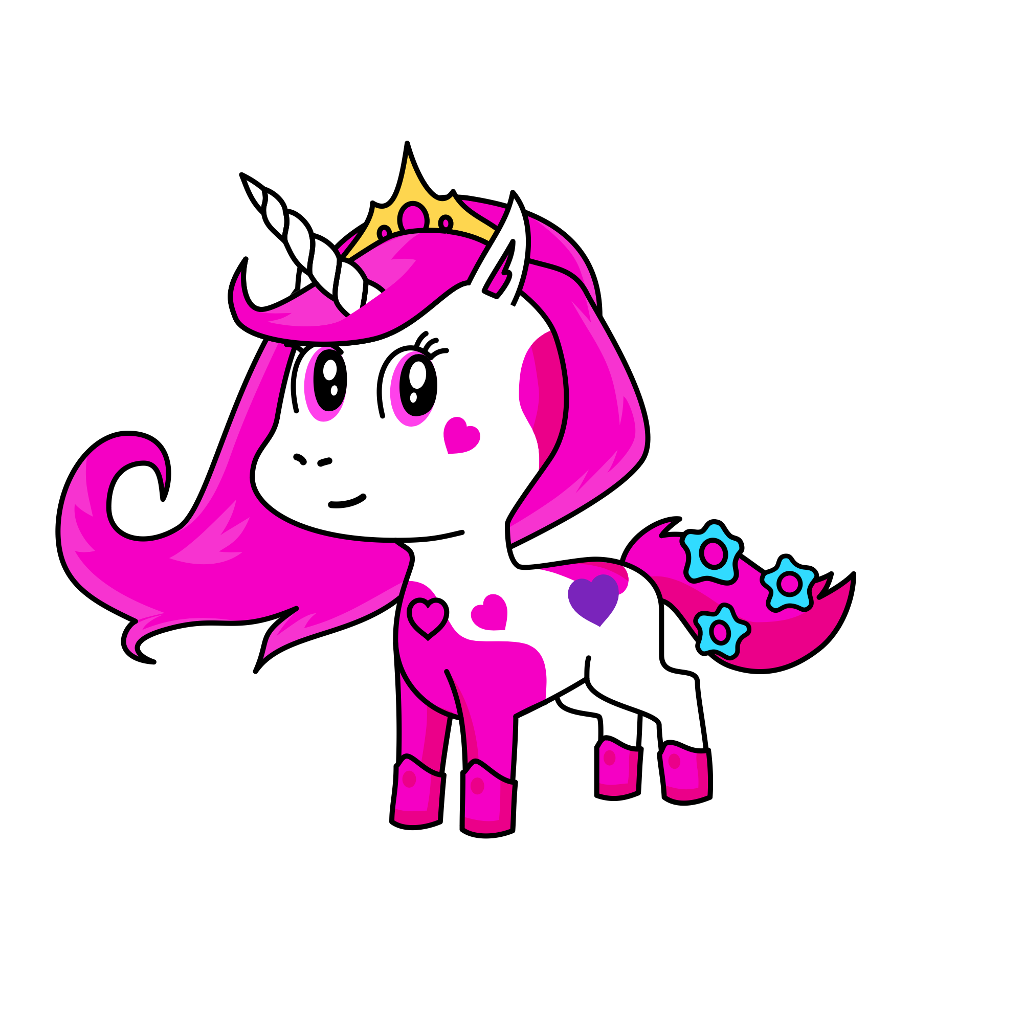 Queen unicornia von unicorn, the unicorn