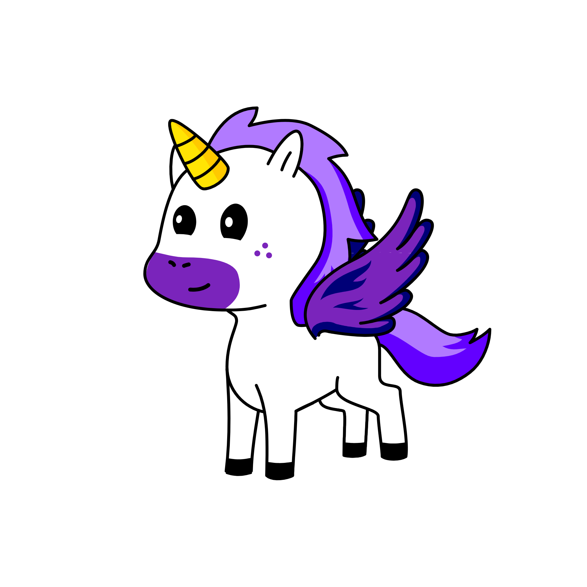 violet, the unicorn