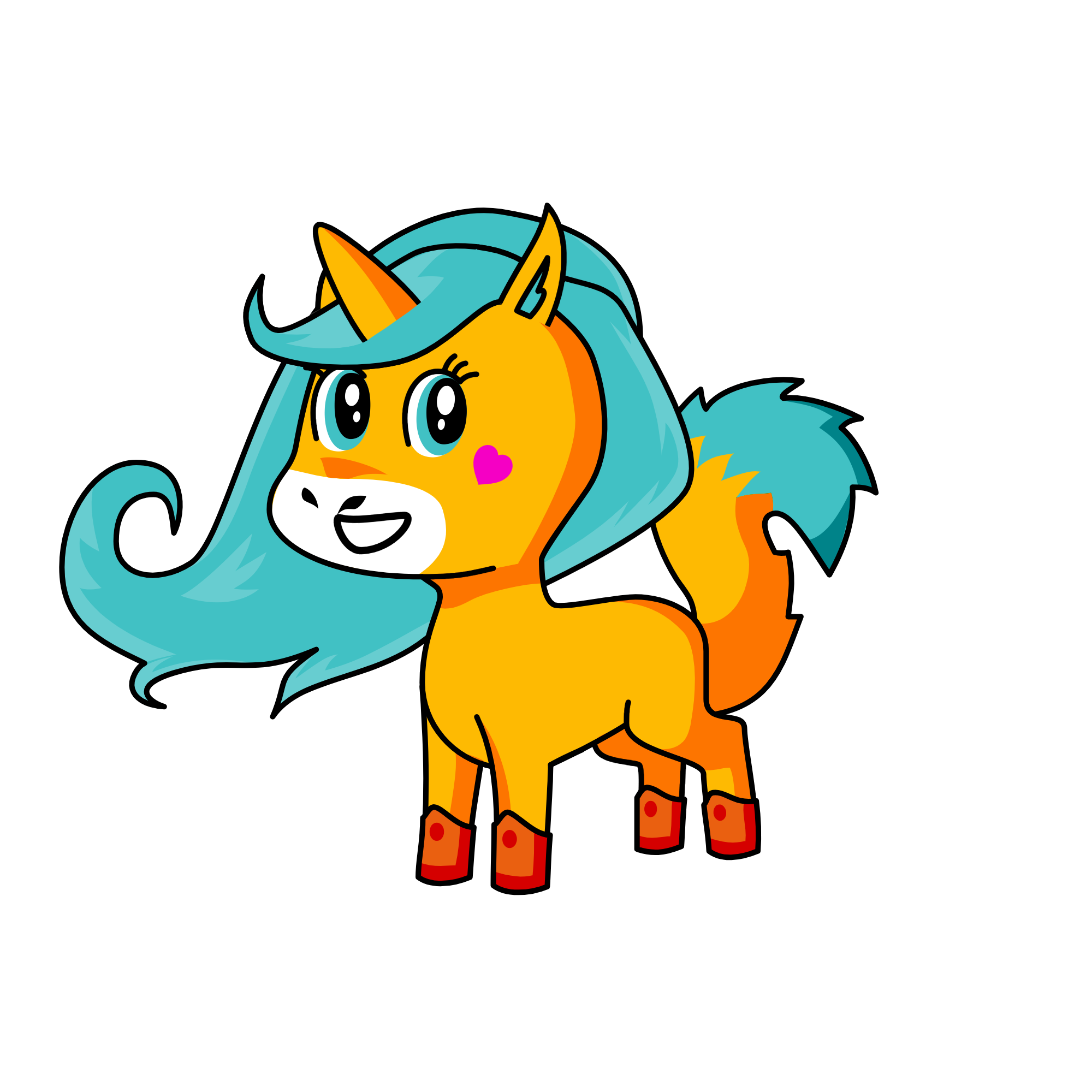 Hornie, the unicorn