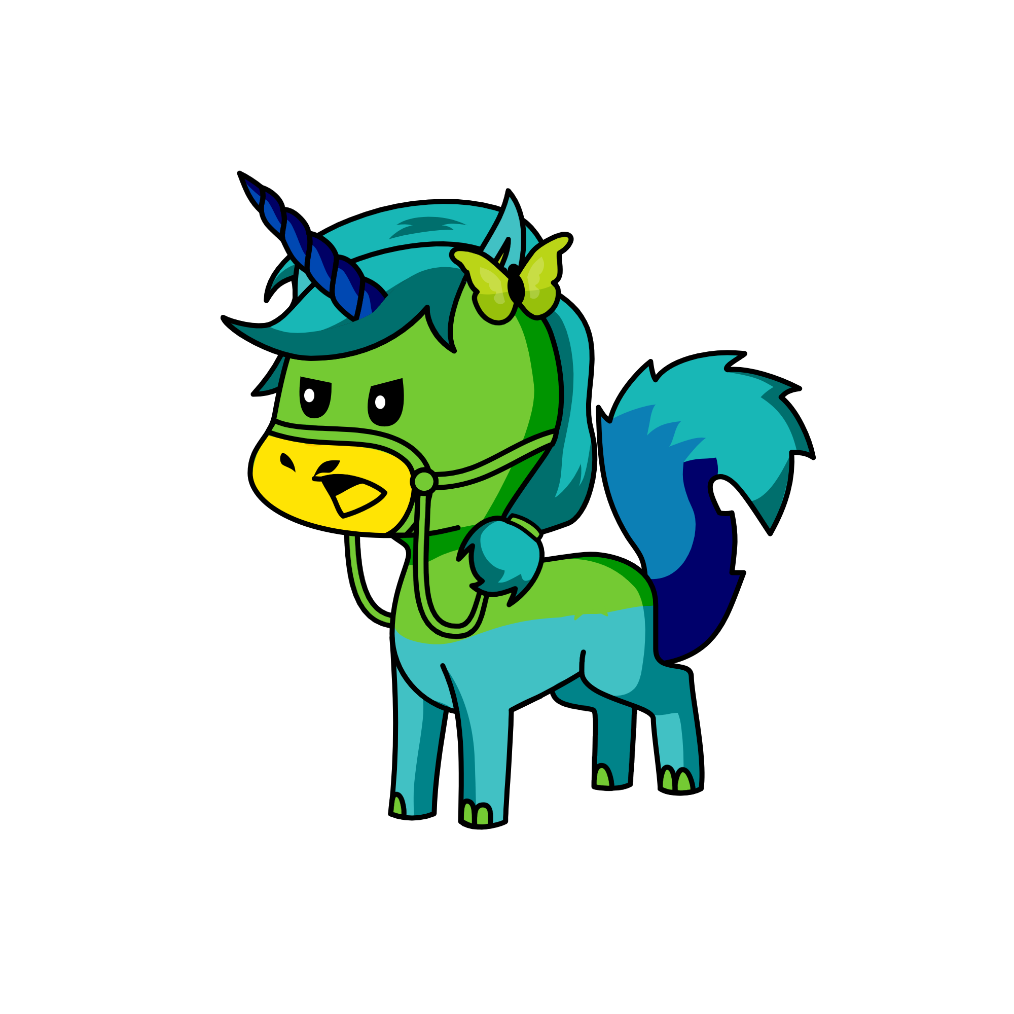 Scary, the unicorn