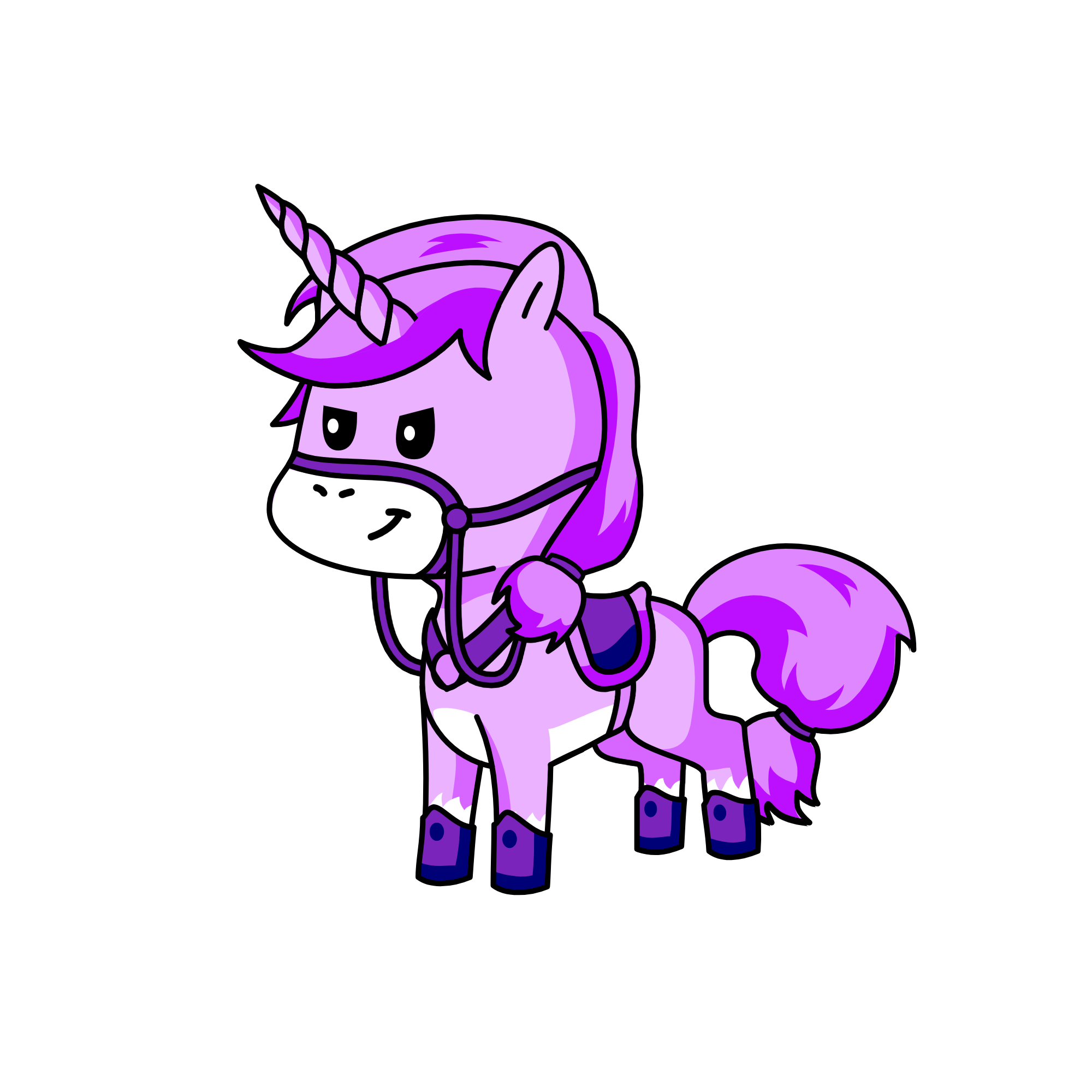 Violet, the unicorn