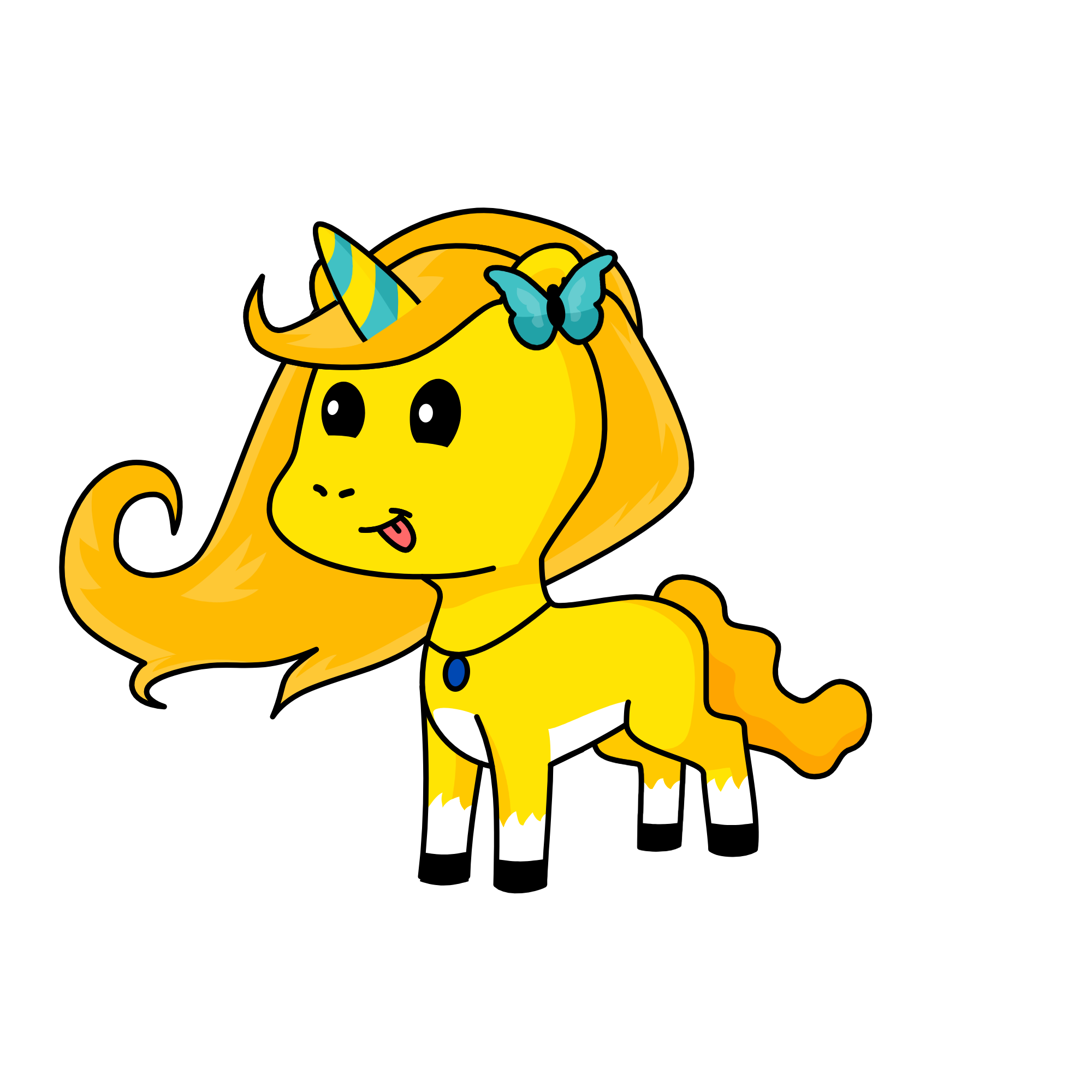 buterfly, the unicorn