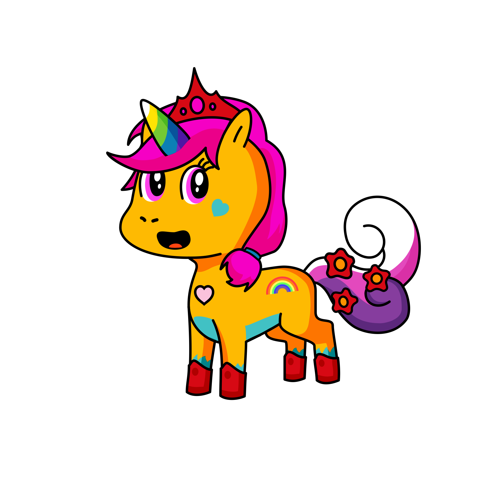 Lily cute, the unicorn
