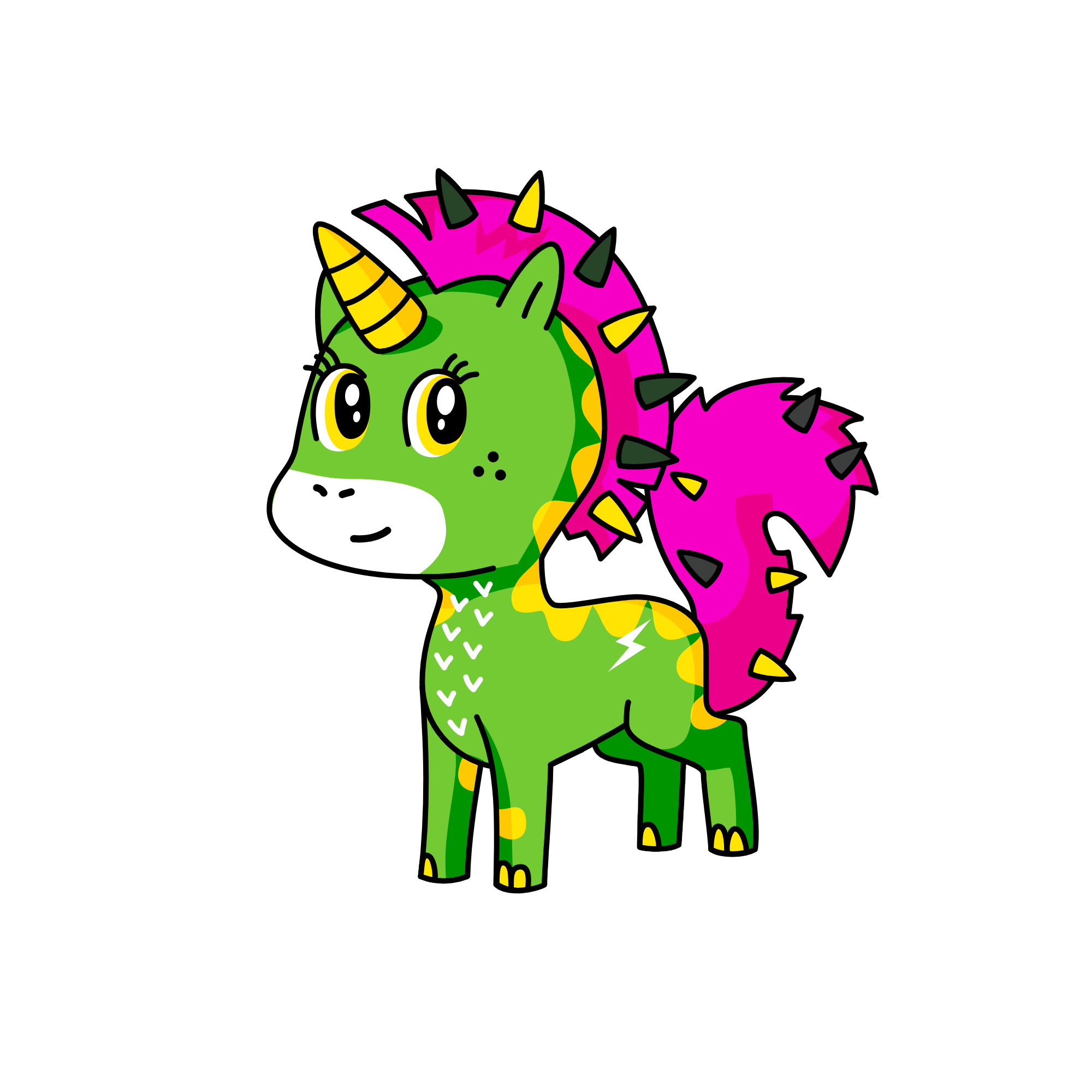 spikey, the unicorn