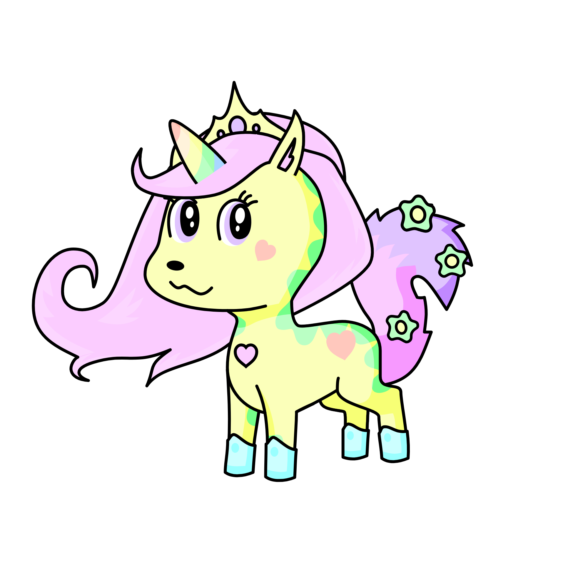 Rainbow starlight, the unicorn