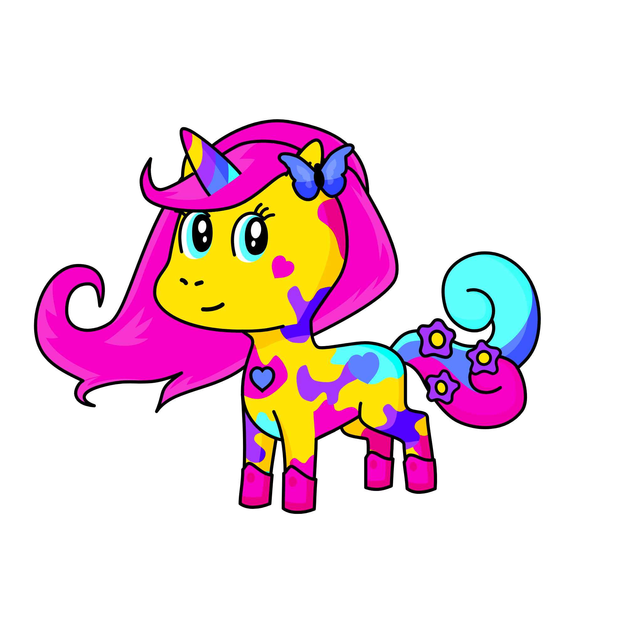 Sunshine Positive, the unicorn