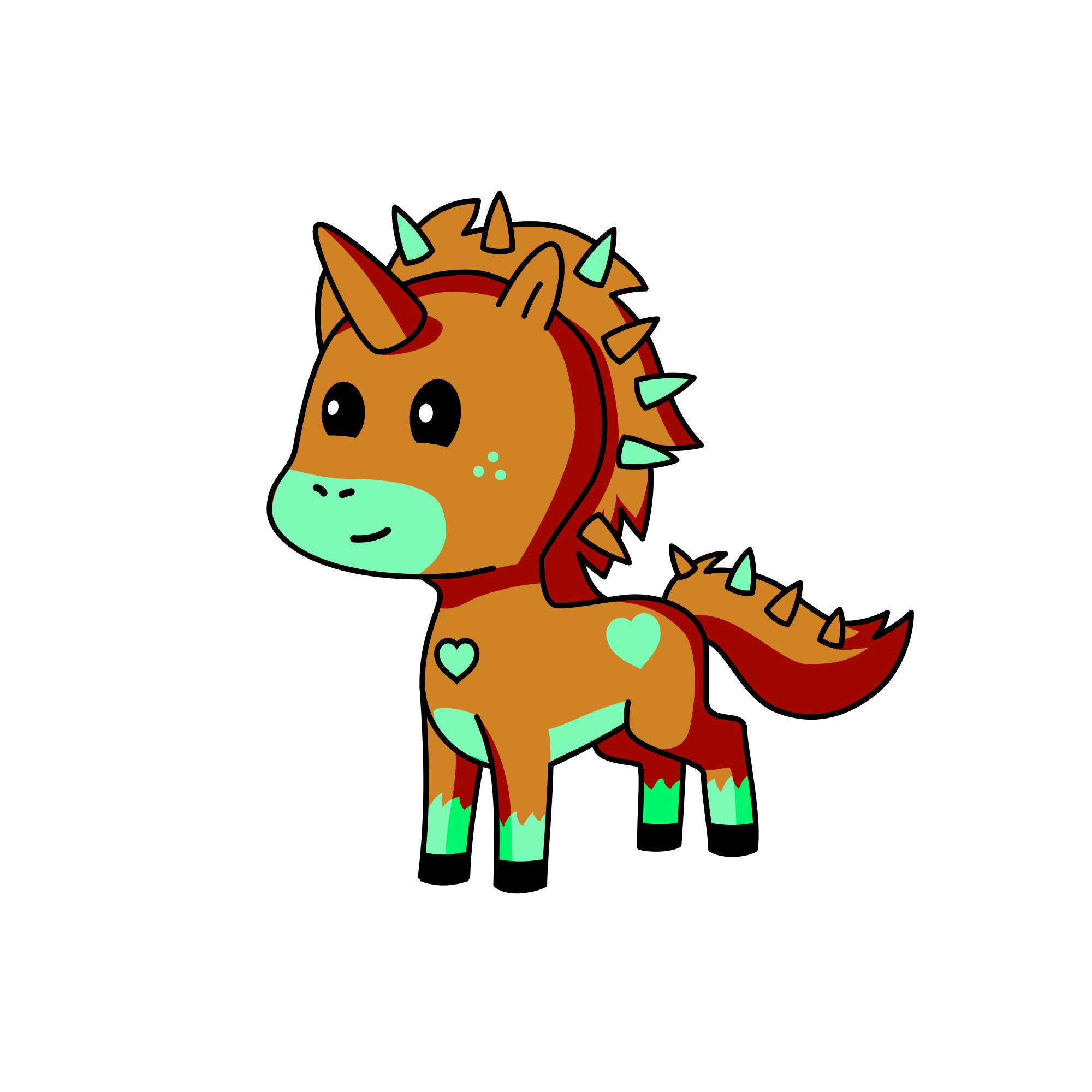 Mint chocolate chip, the unicorn