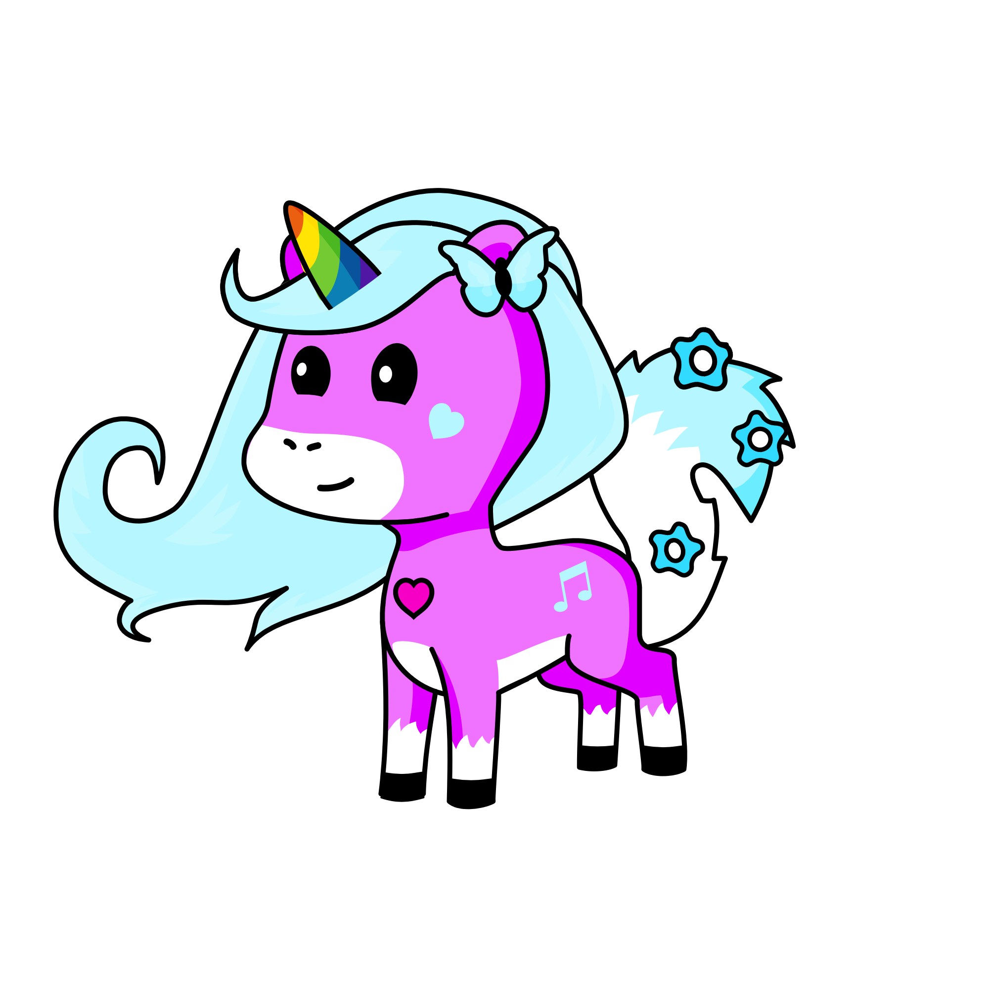 Cupcake, the unicorn