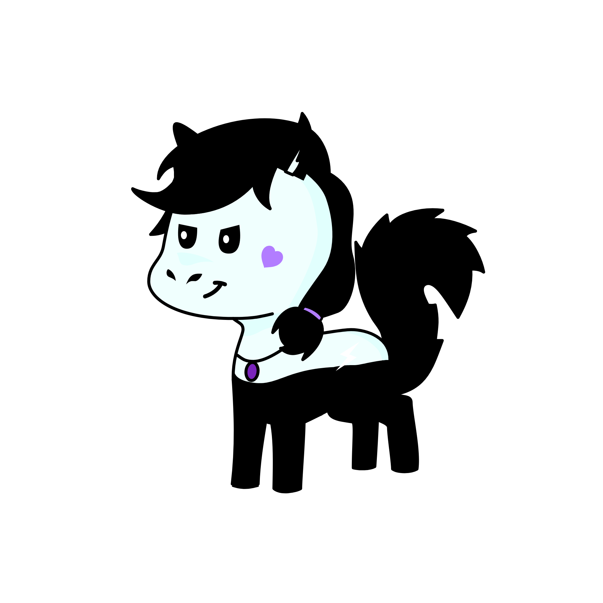 kuromi, the unicorn