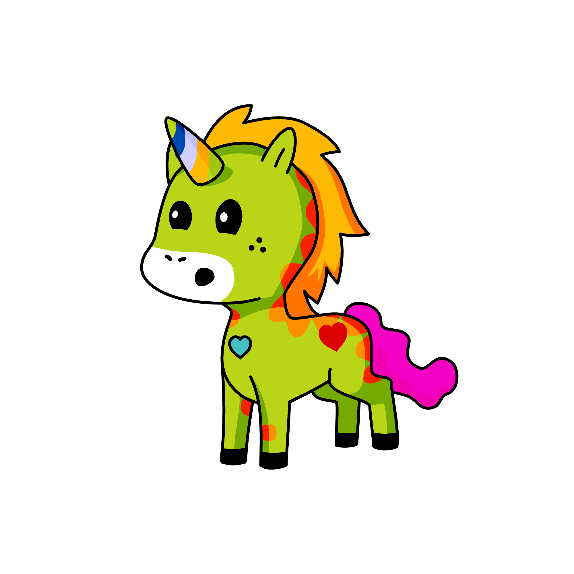 Spooky, the unicorn