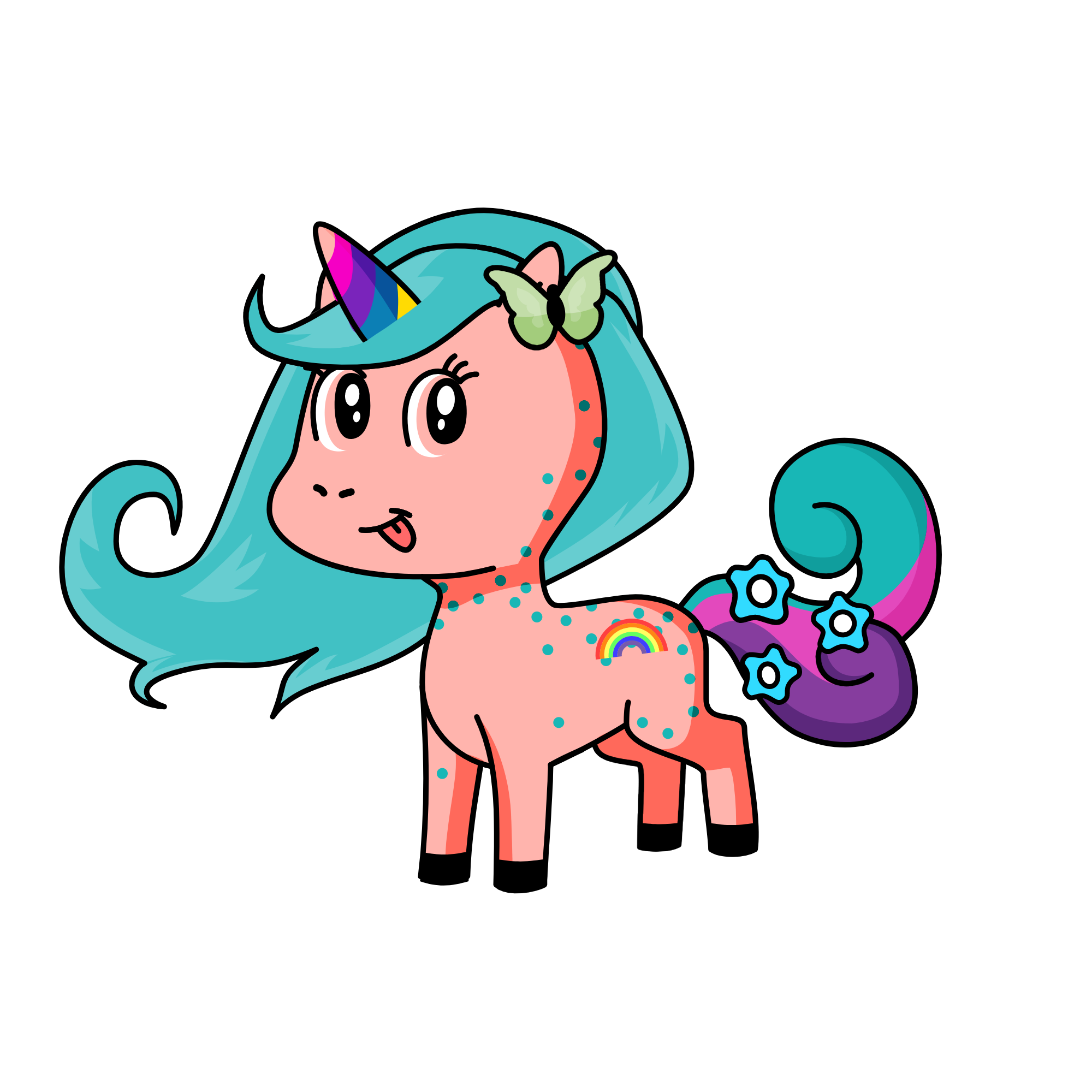 coton candy, the unicorn