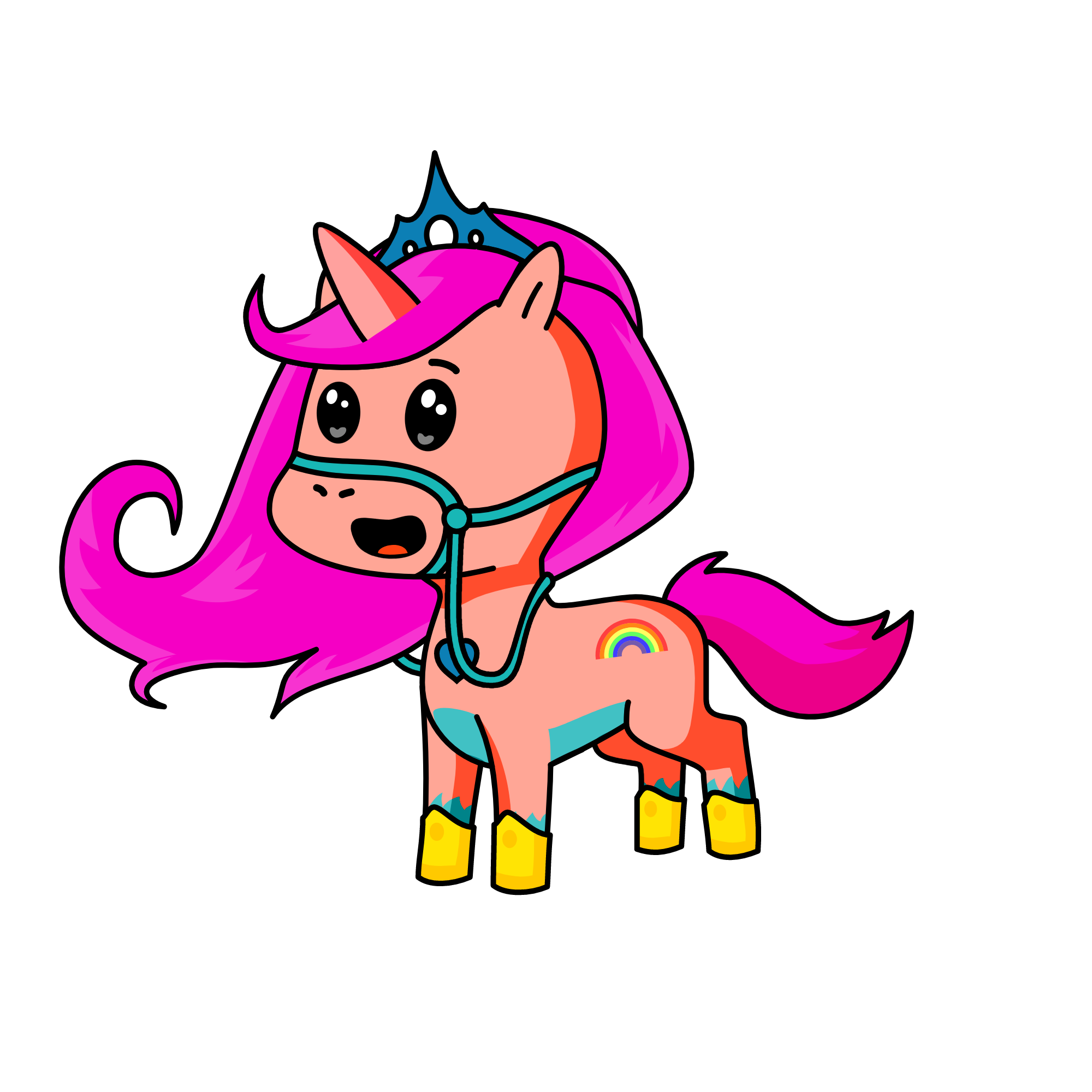 pastale cutie, the unicorn