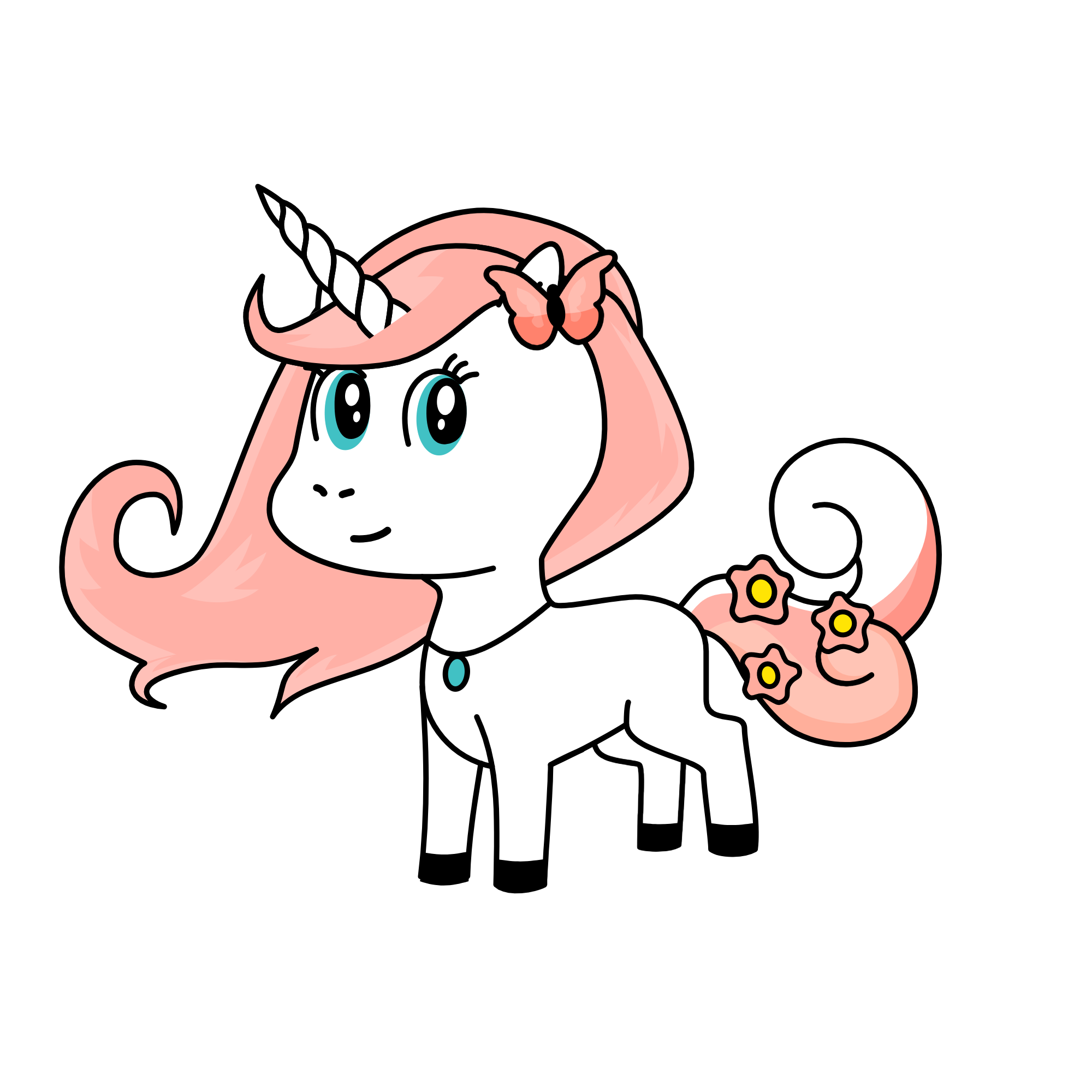 Sunset Rose, the unicorn