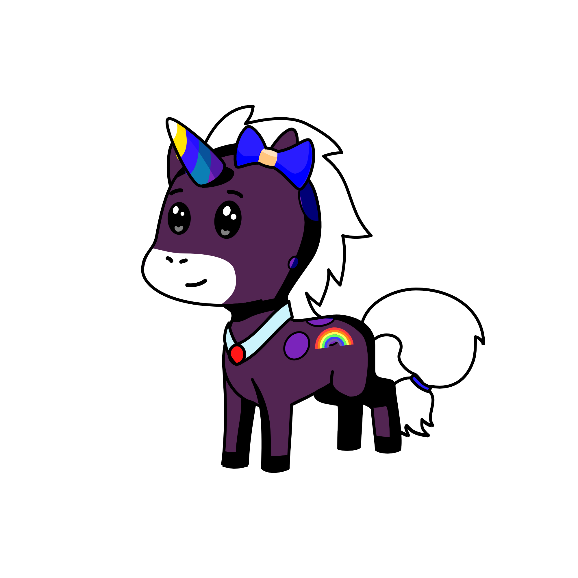 Night sky, the unicorn