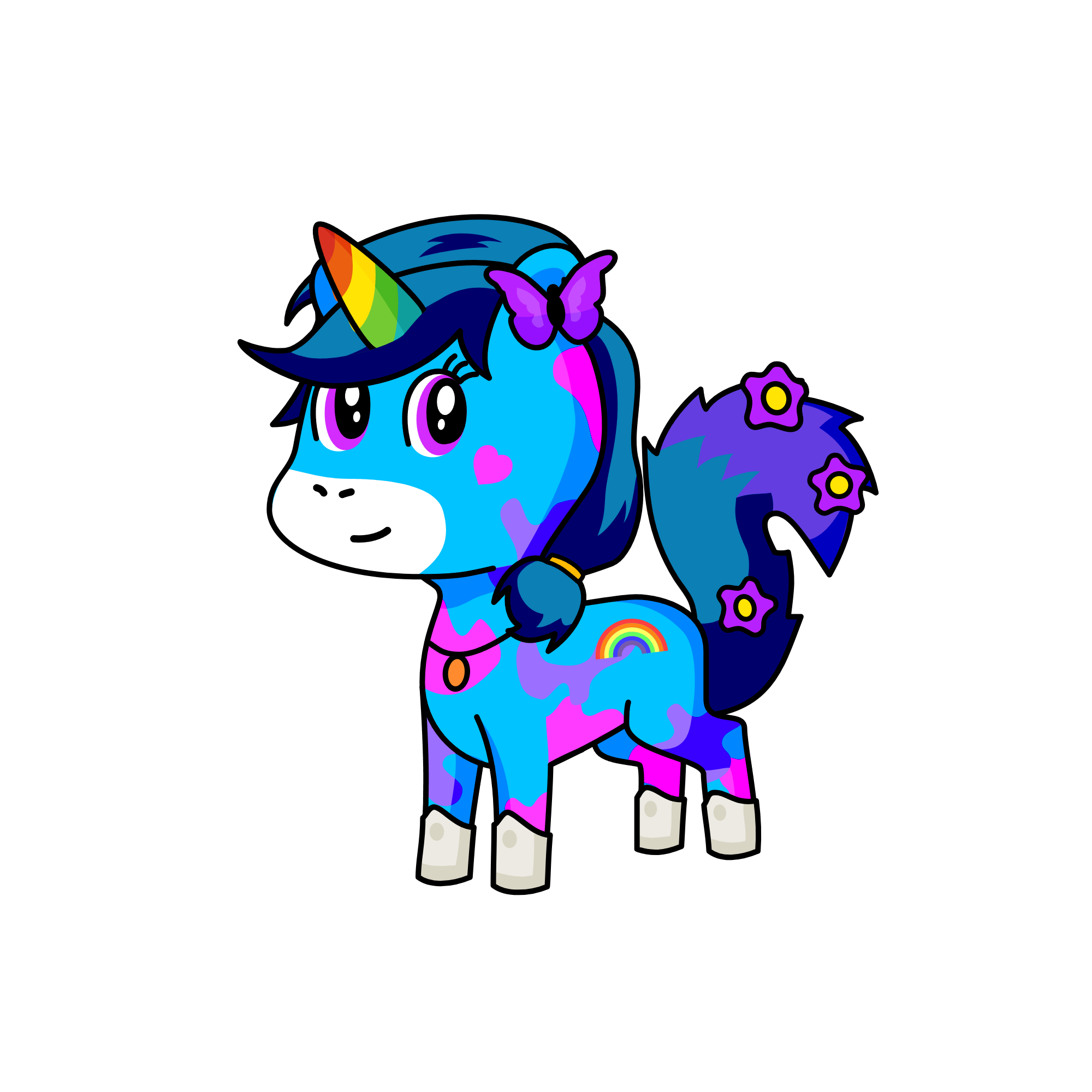 Rainbow Dash, the unicorn