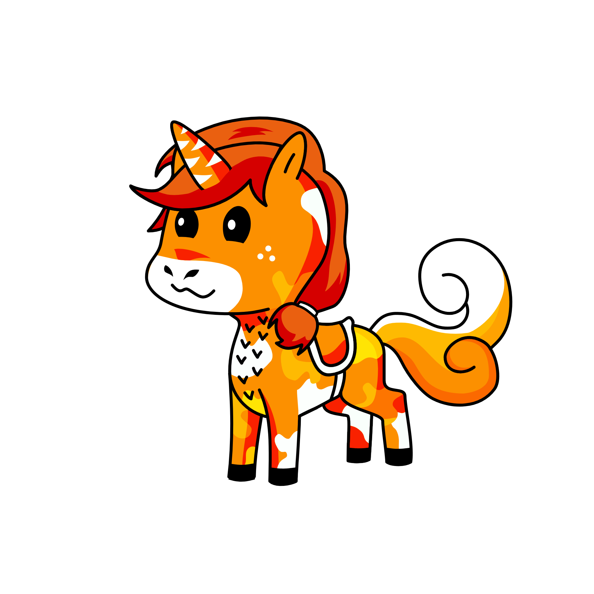 Queasy Fox, the unicorn