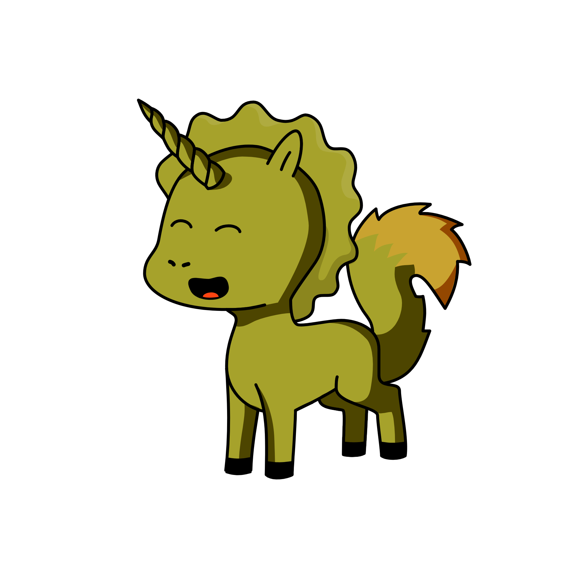 SHARTING GOLD, the unicorn