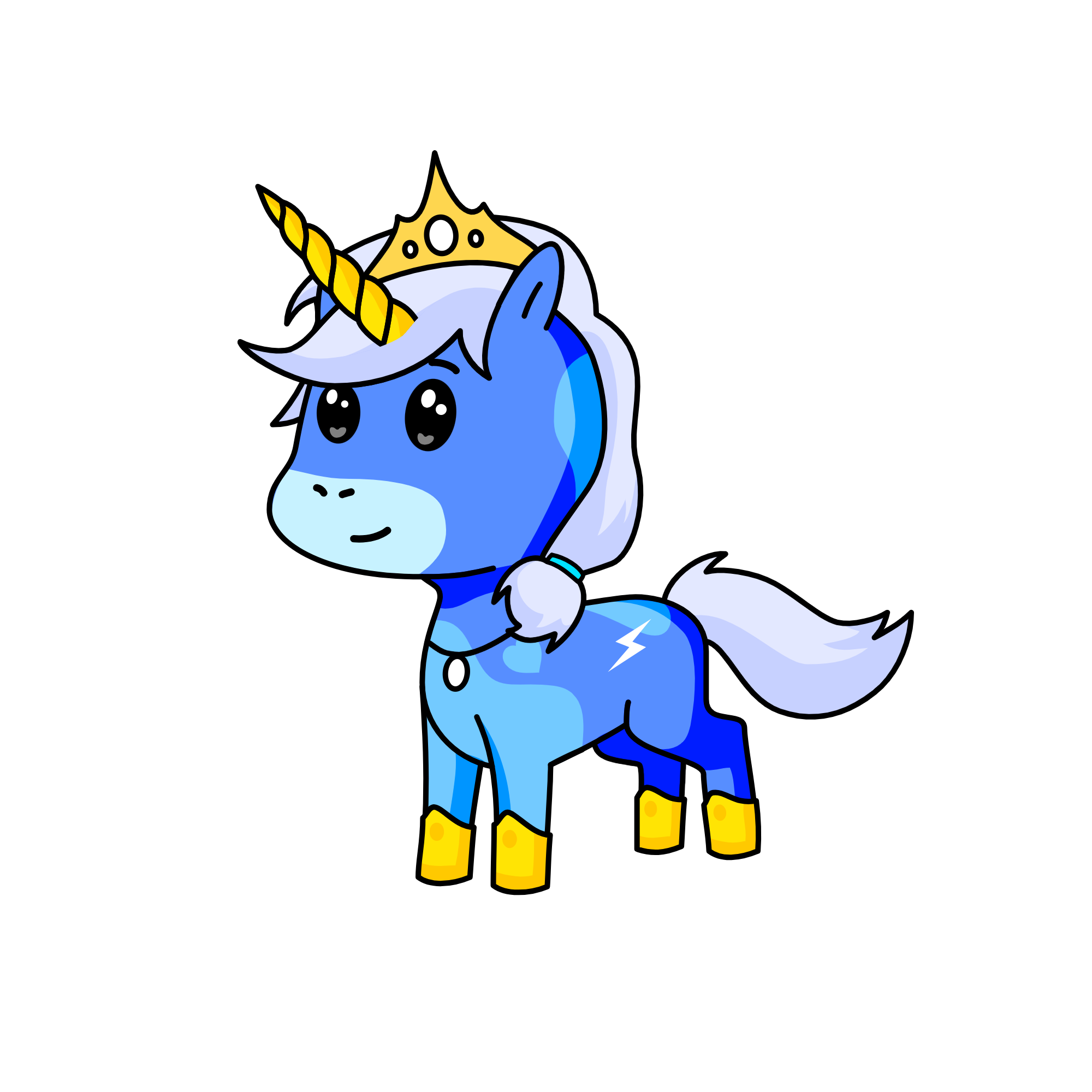 Sapphire, the unicorn