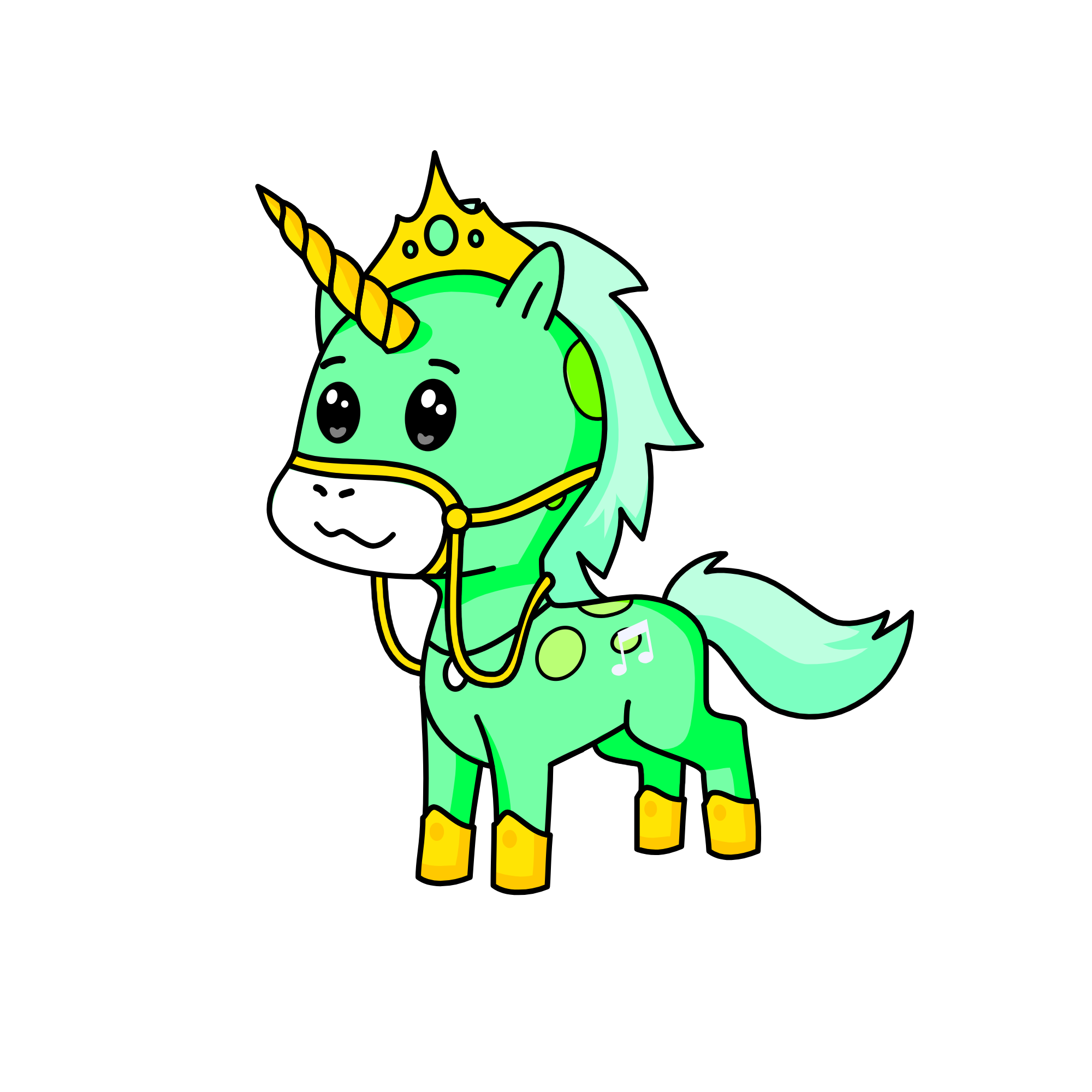 Emerald, the unicorn