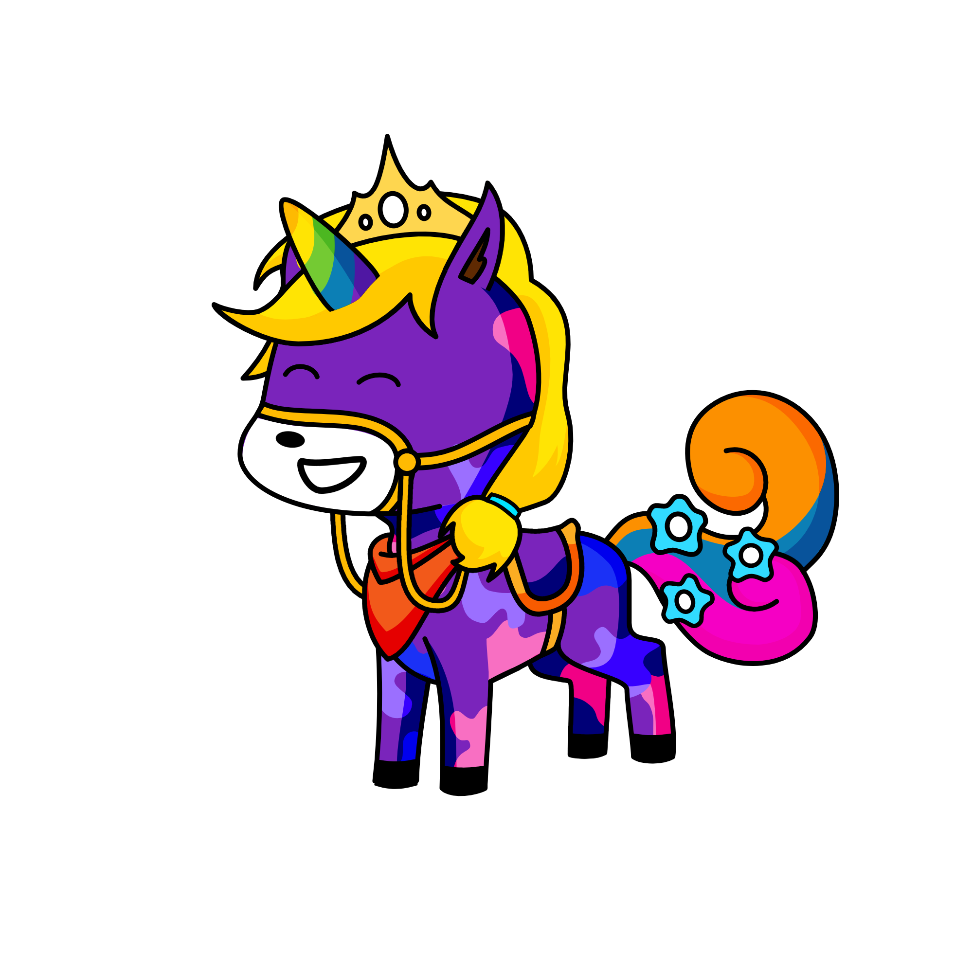 Rainbow, the unicorn