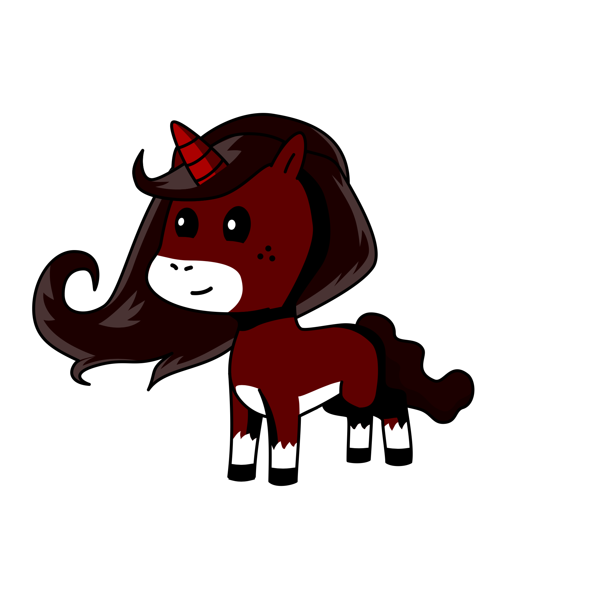 Red Nights Glare, the unicorn