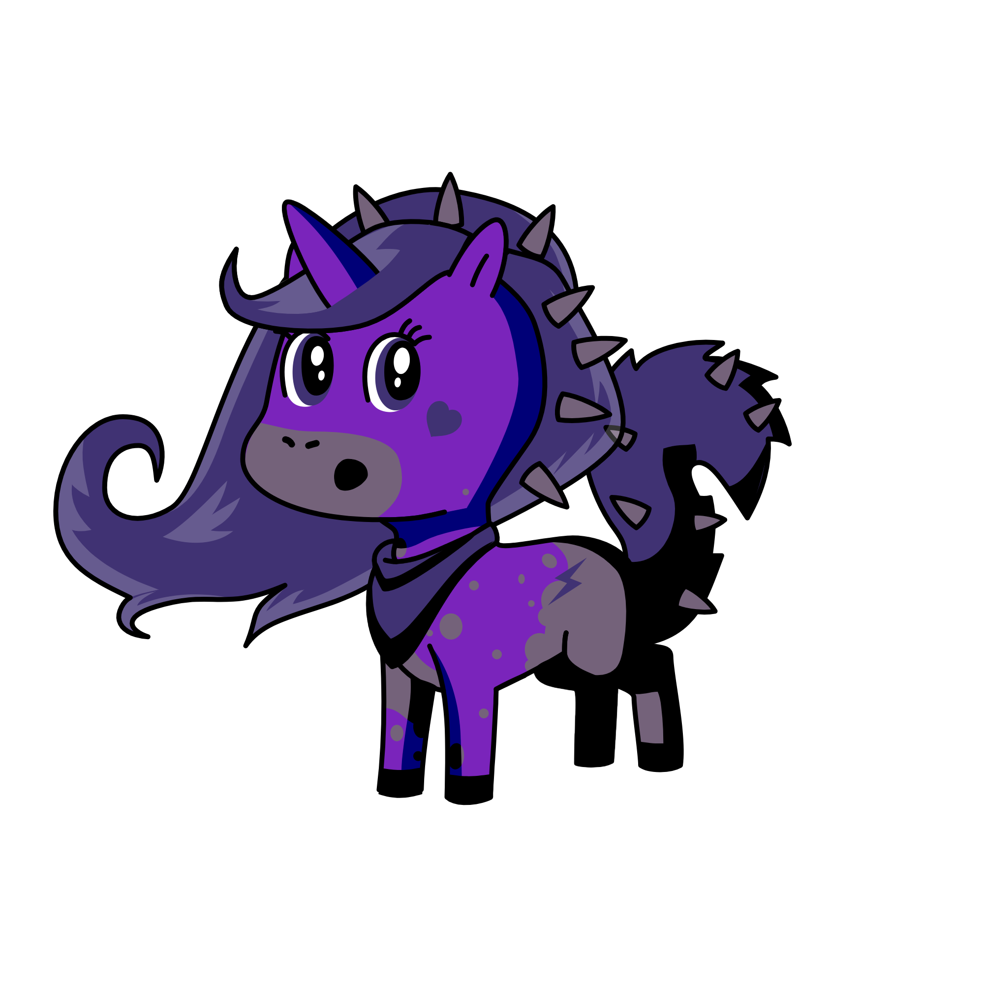 ppurple, the unicorn