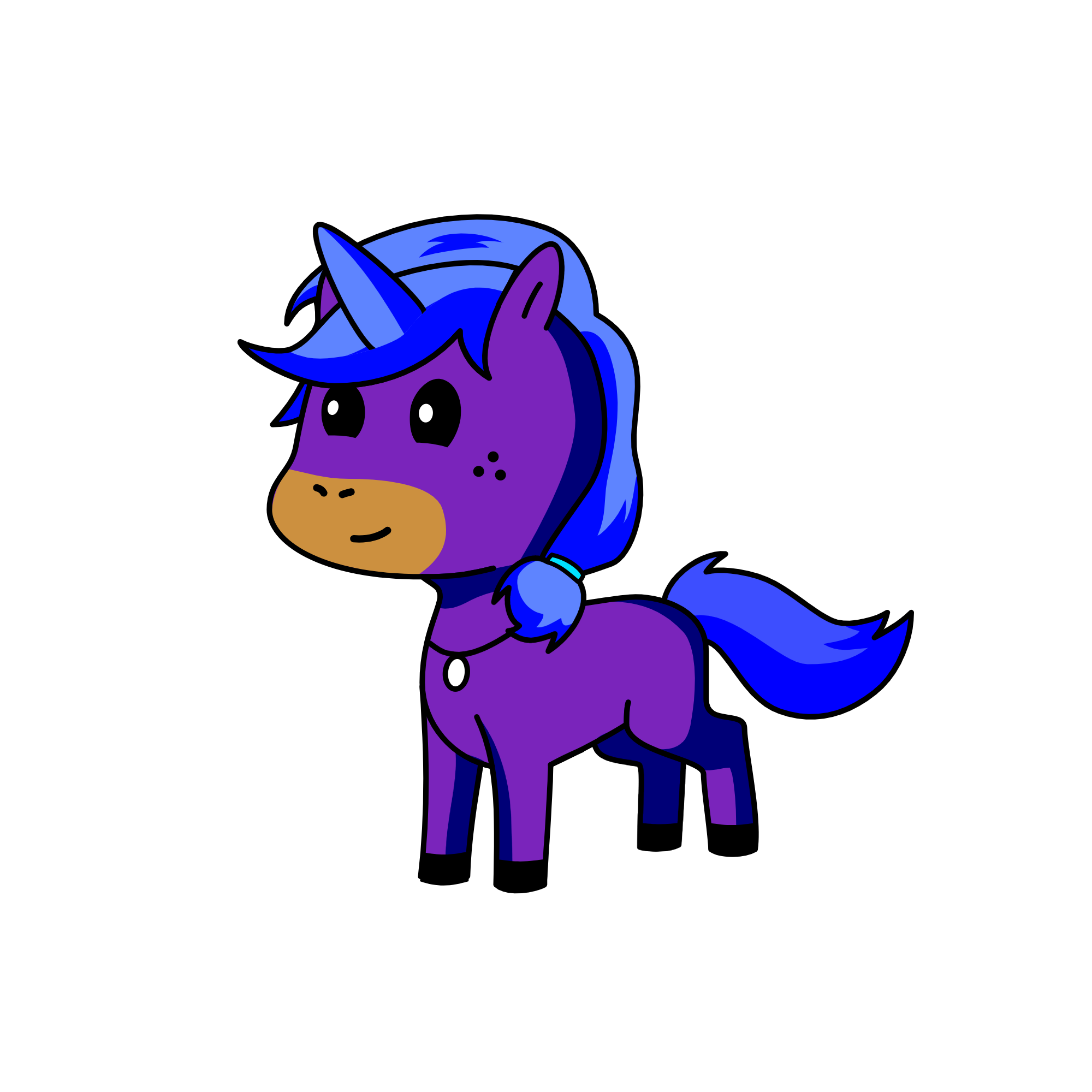 dark night, the unicorn