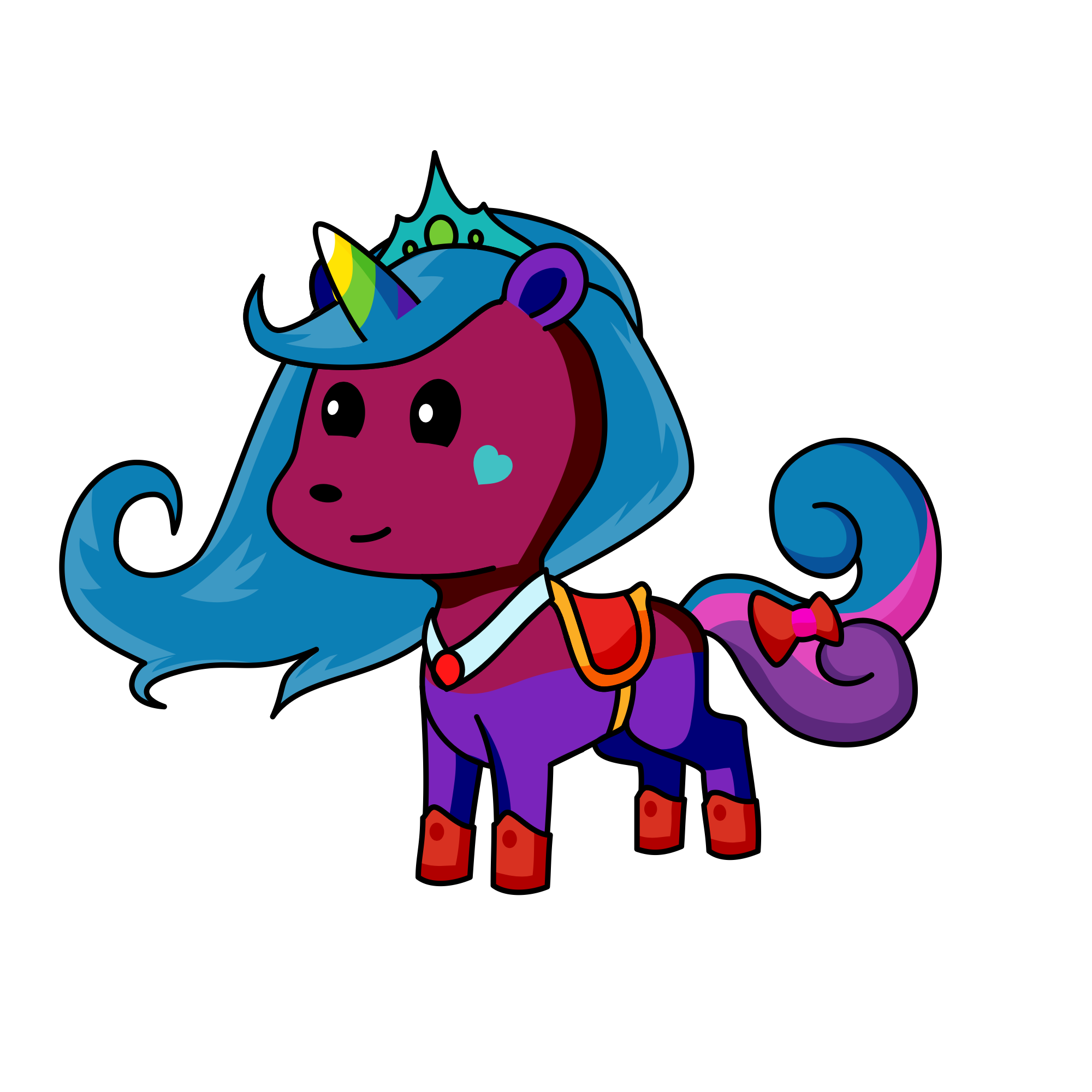 Rainbow , the unicorn