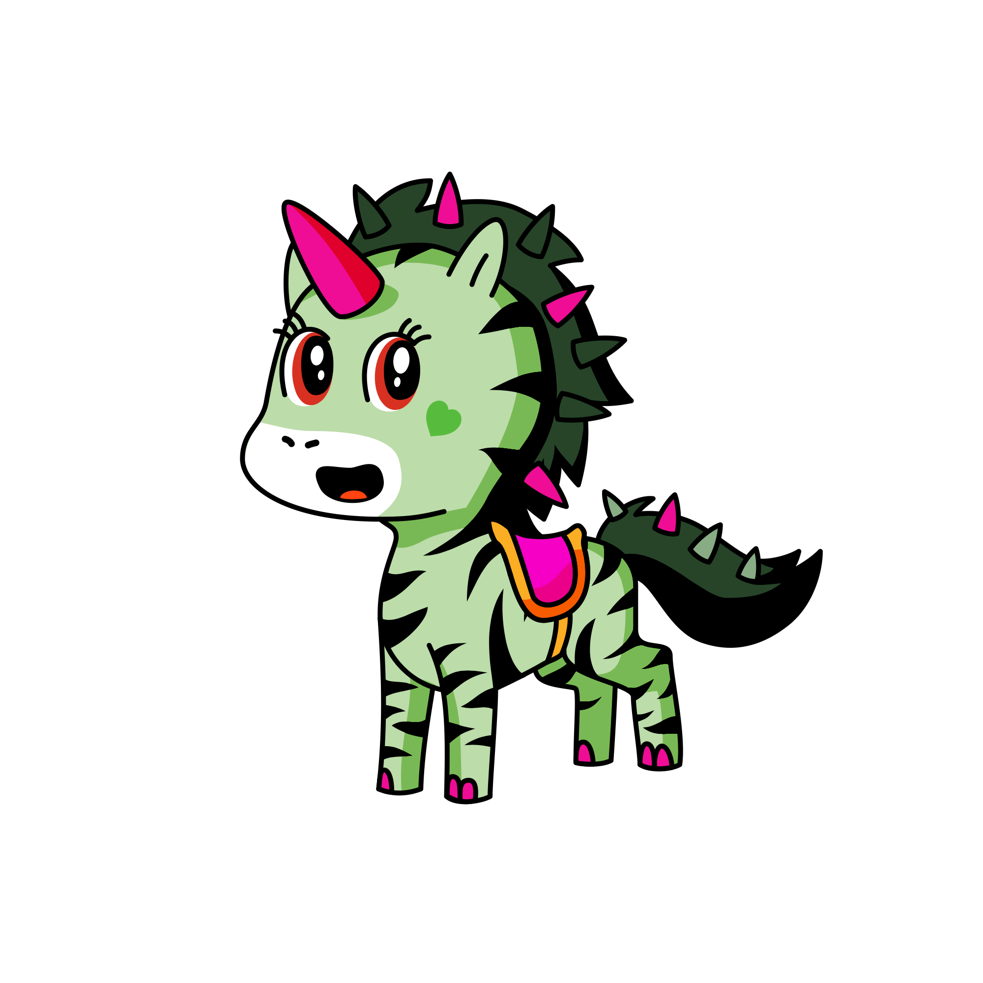 Stripy, the unicorn
