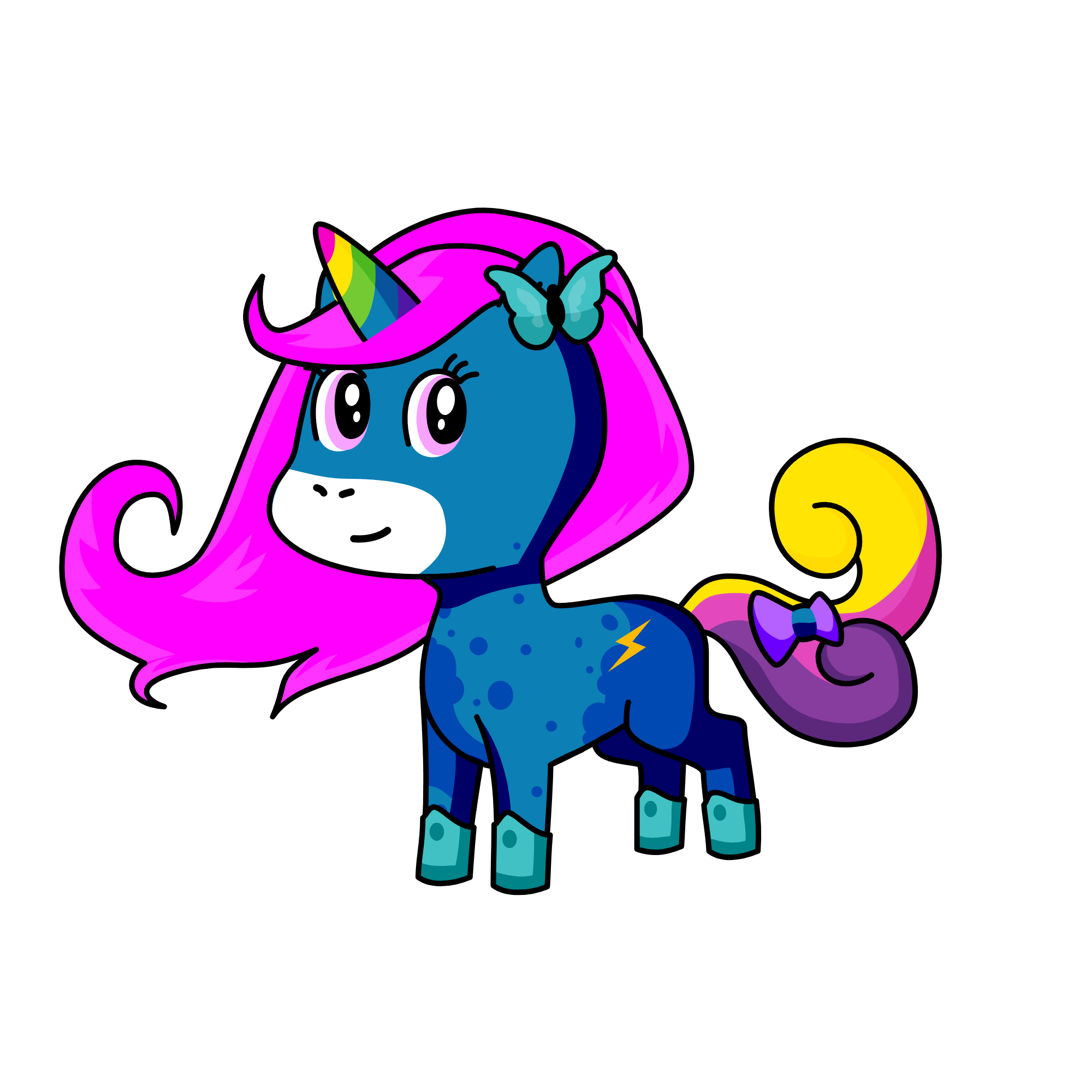 Rainbow Dash, the unicorn