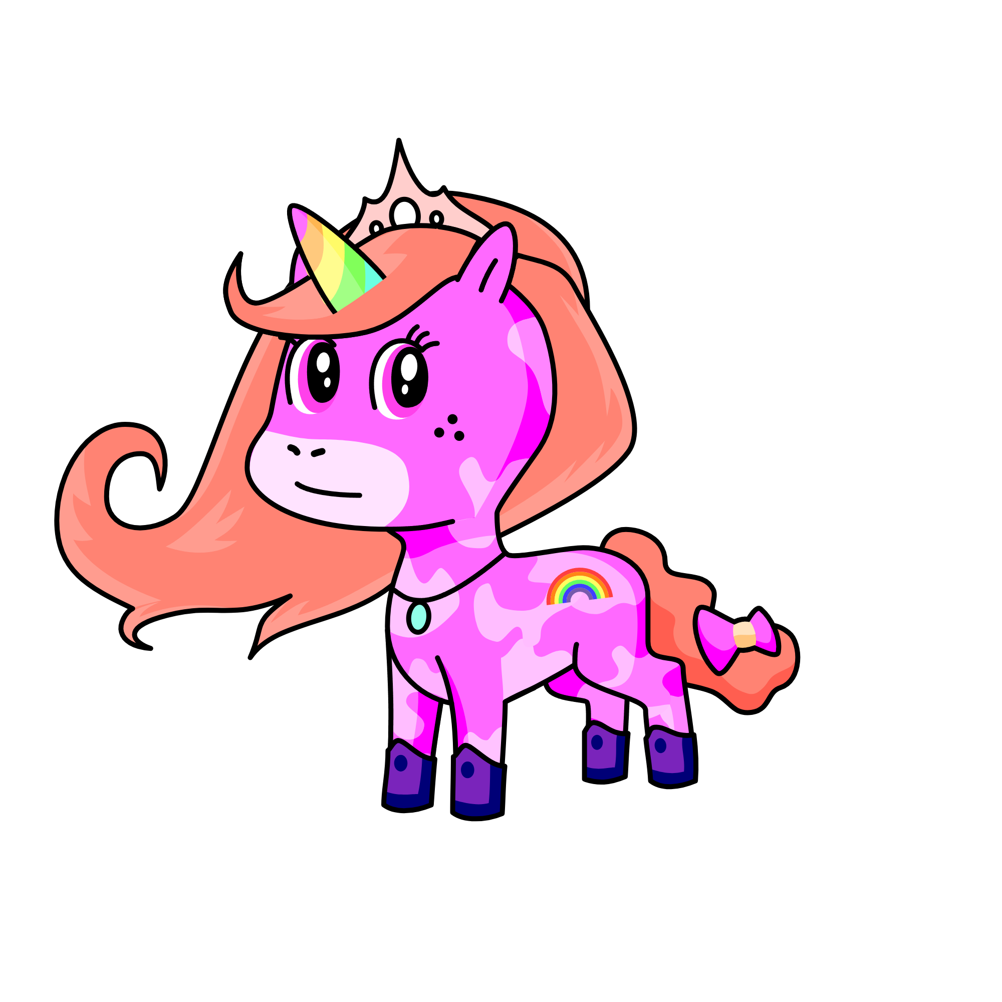 Princess Sparkles, the unicorn