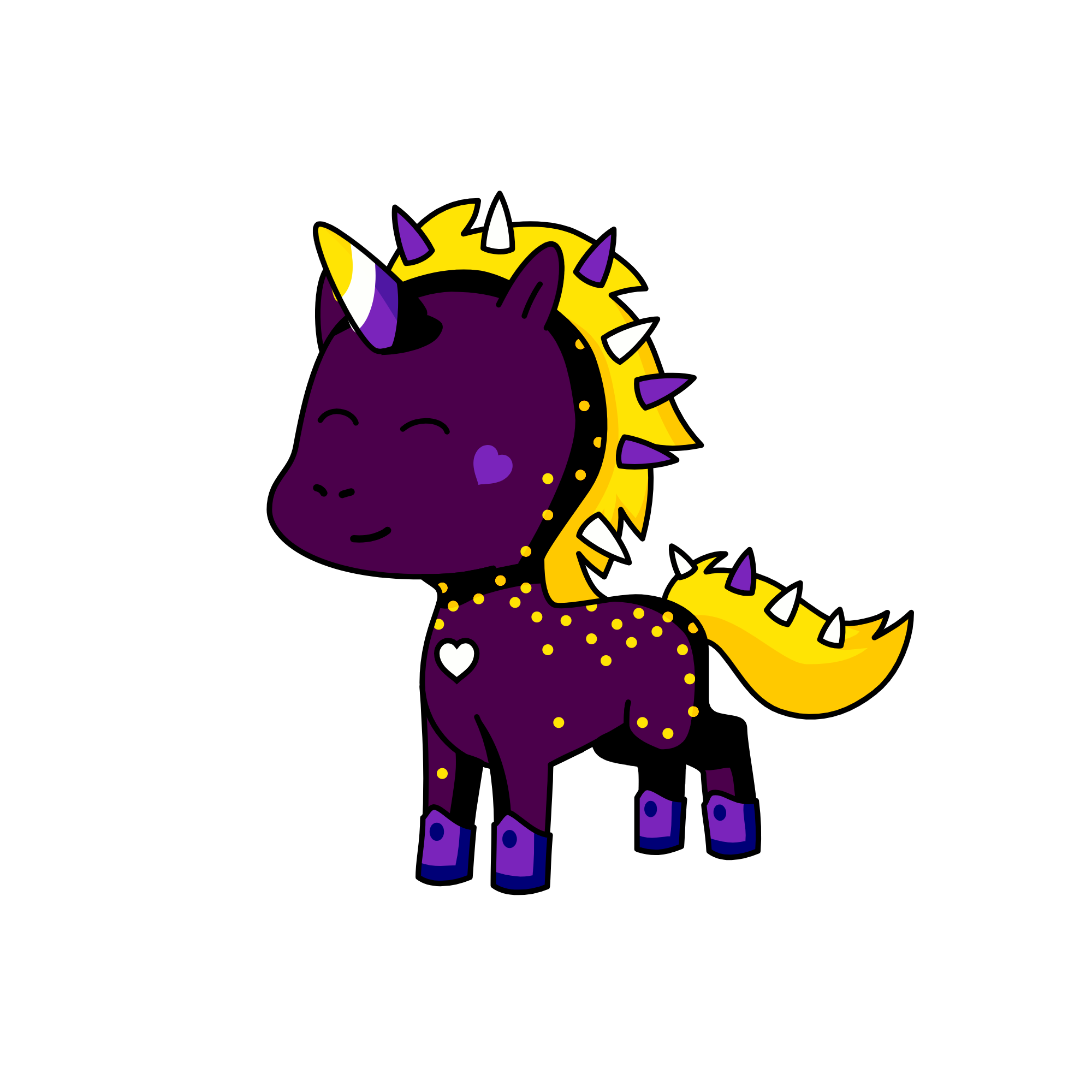 NB :D, the unicorn