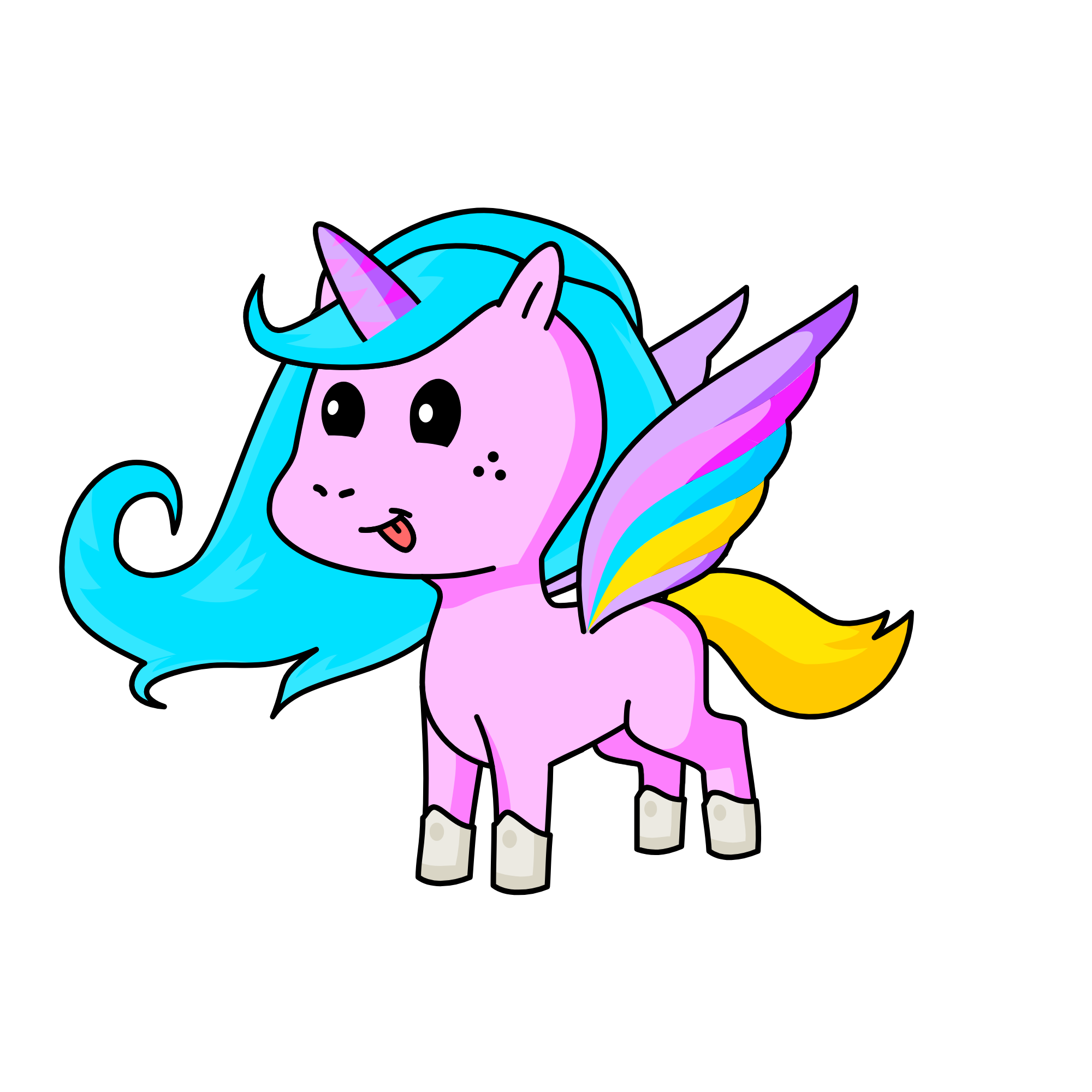 hi bye, the unicorn
