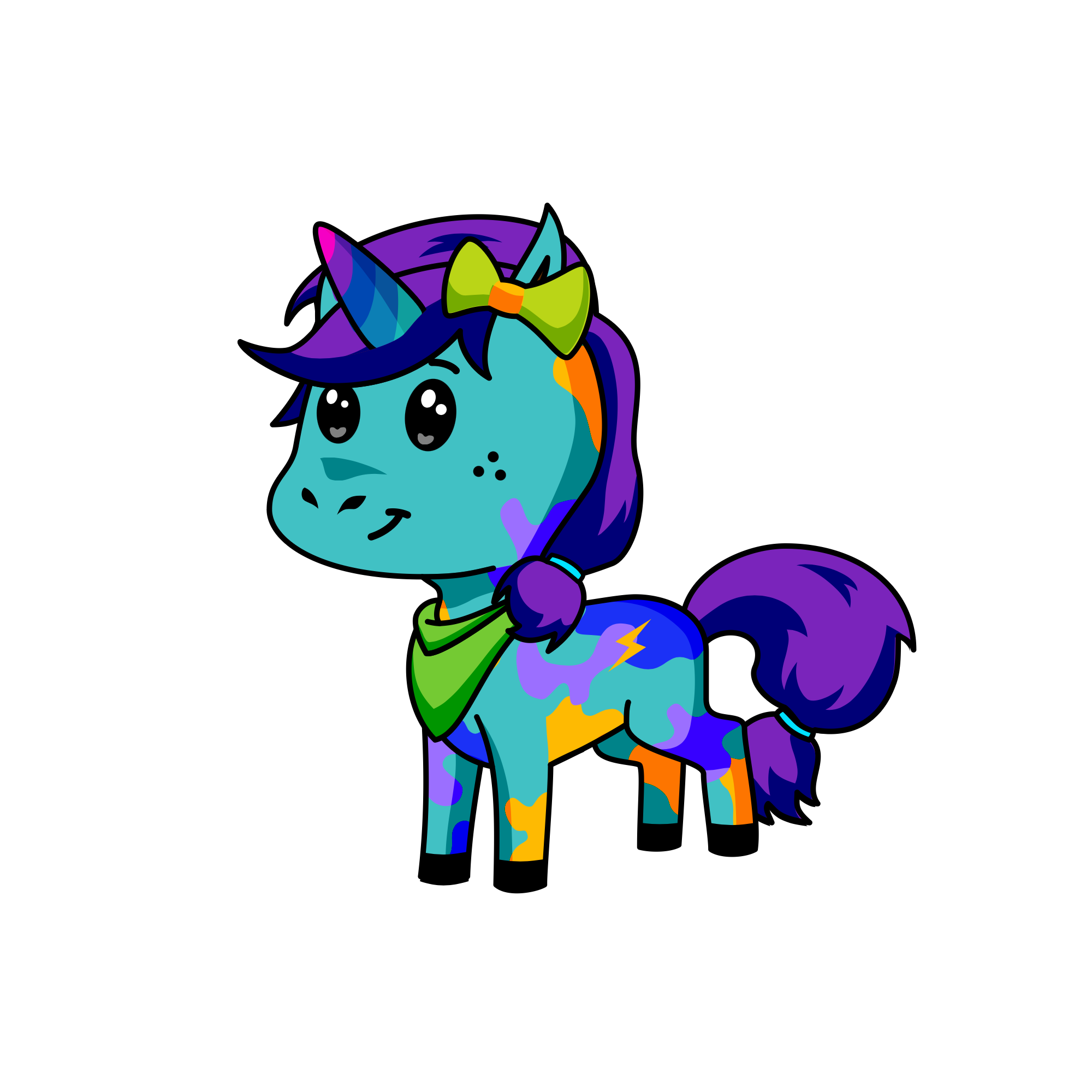 The , the unicorn
