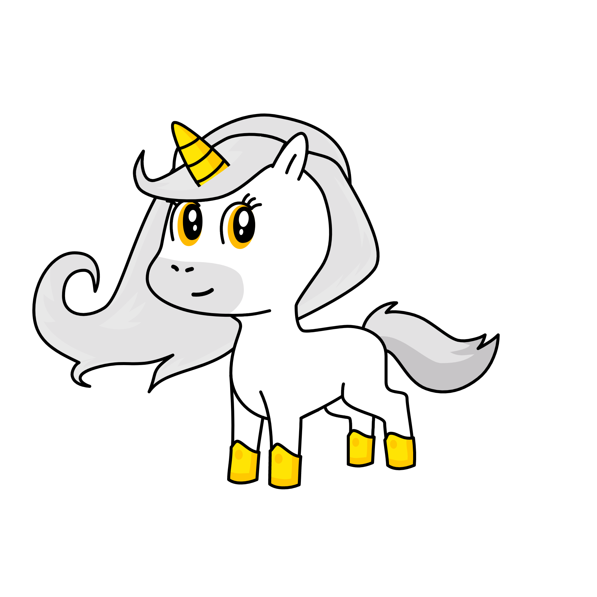 Snow, the unicorn