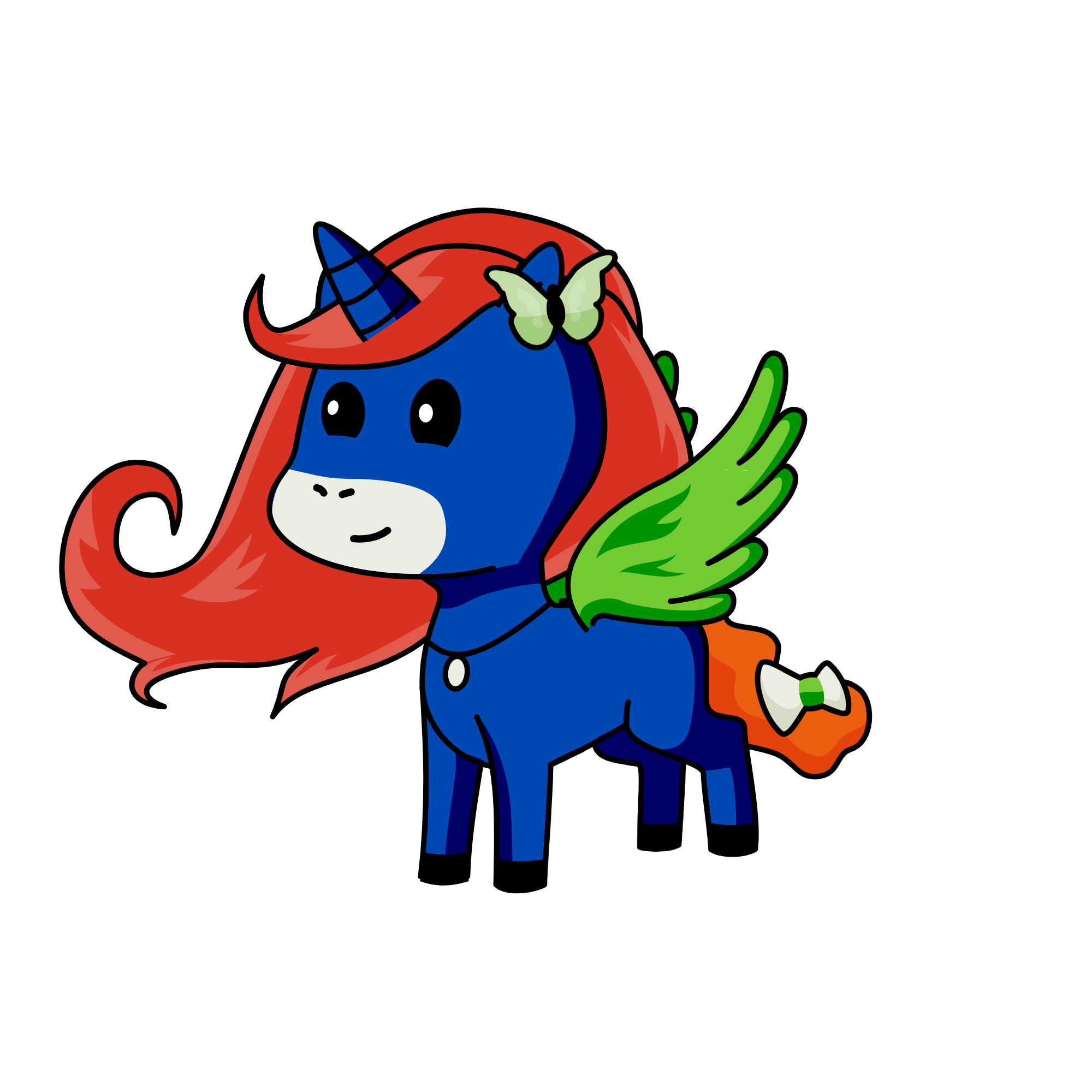 Airy Flamy Water Grass, the unicorn