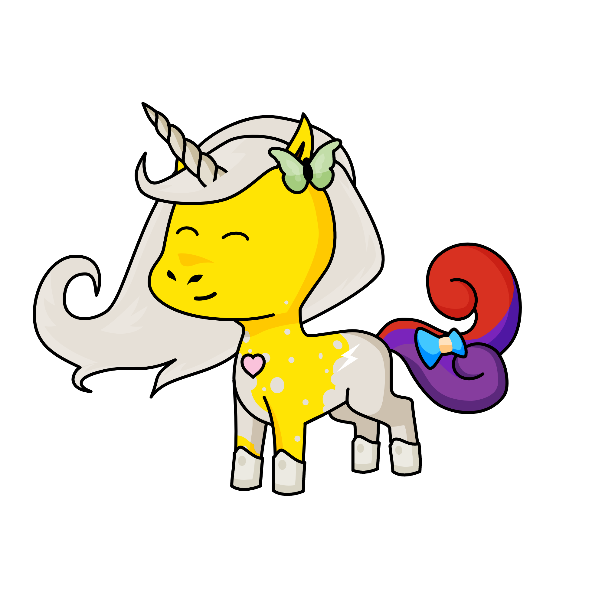 rainbow dashi, the unicorn
