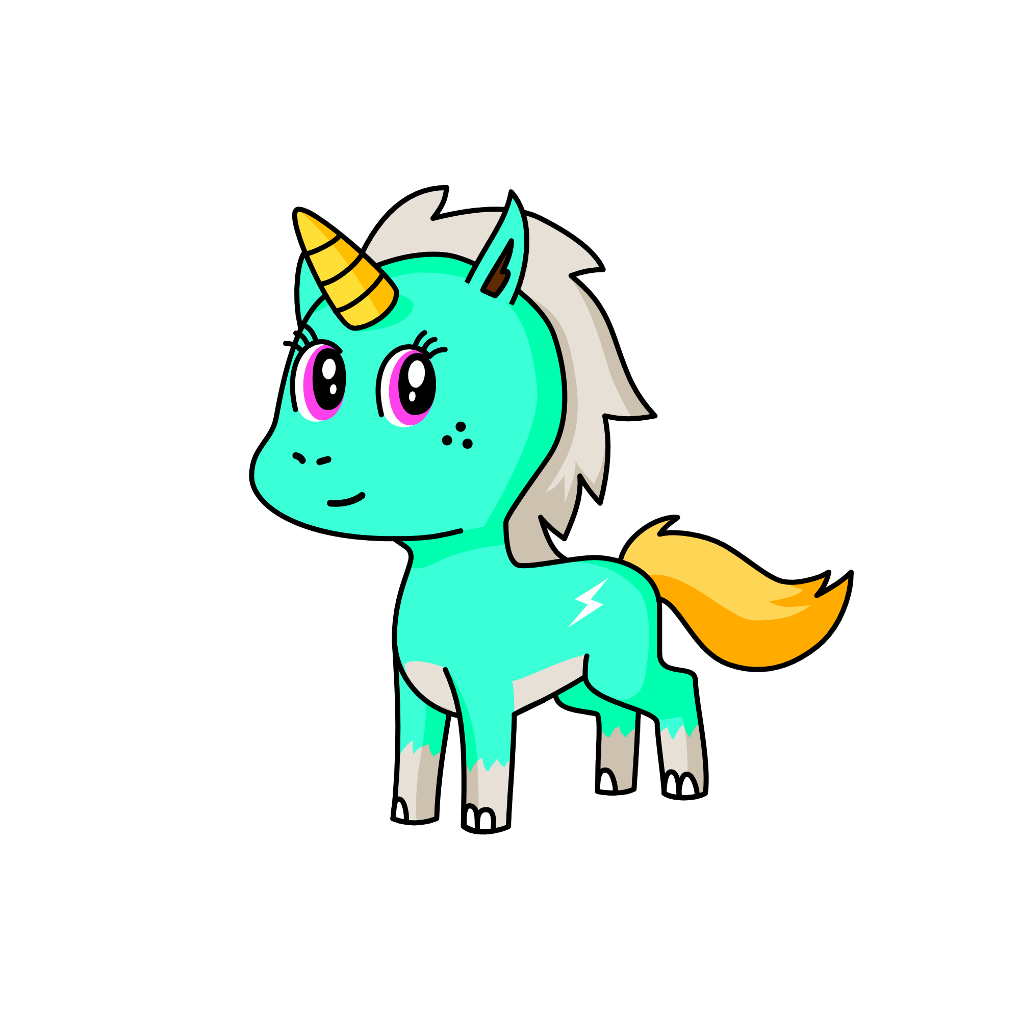 lightning, the unicorn