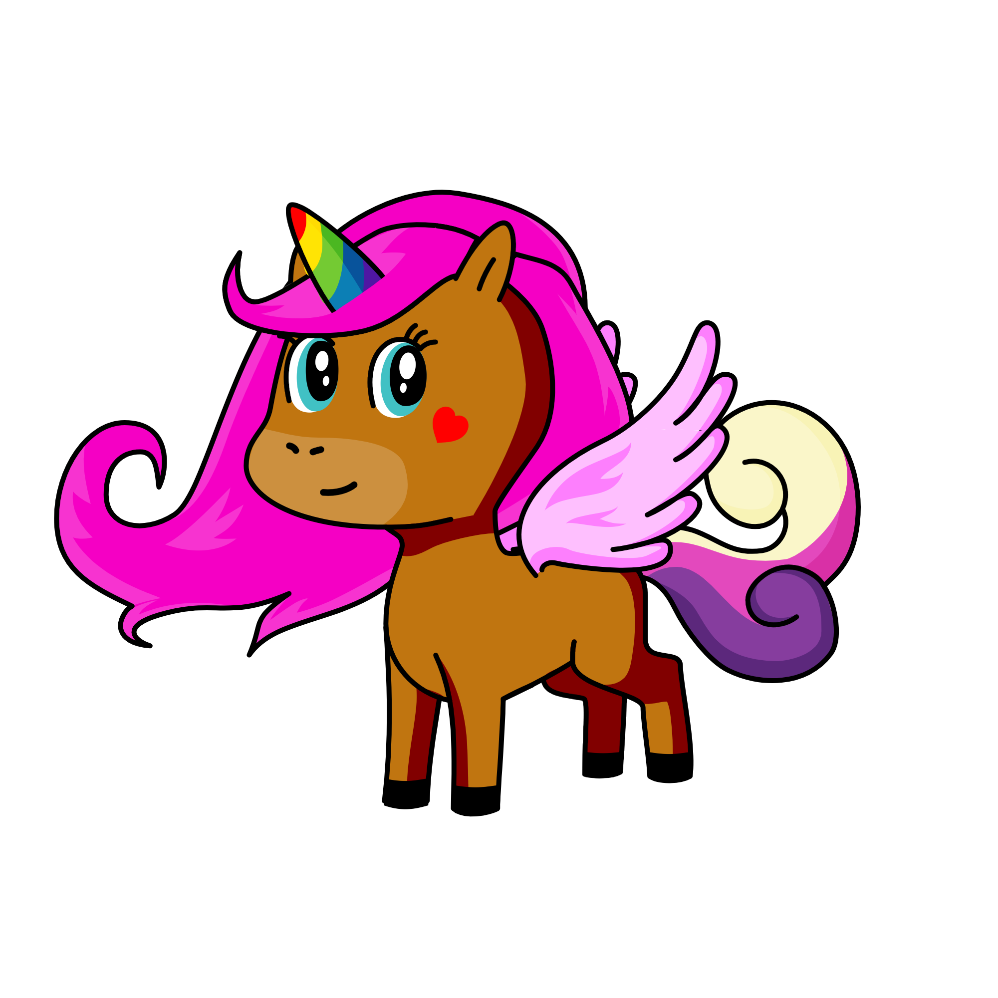 Chocolate unicorn, the unicorn
