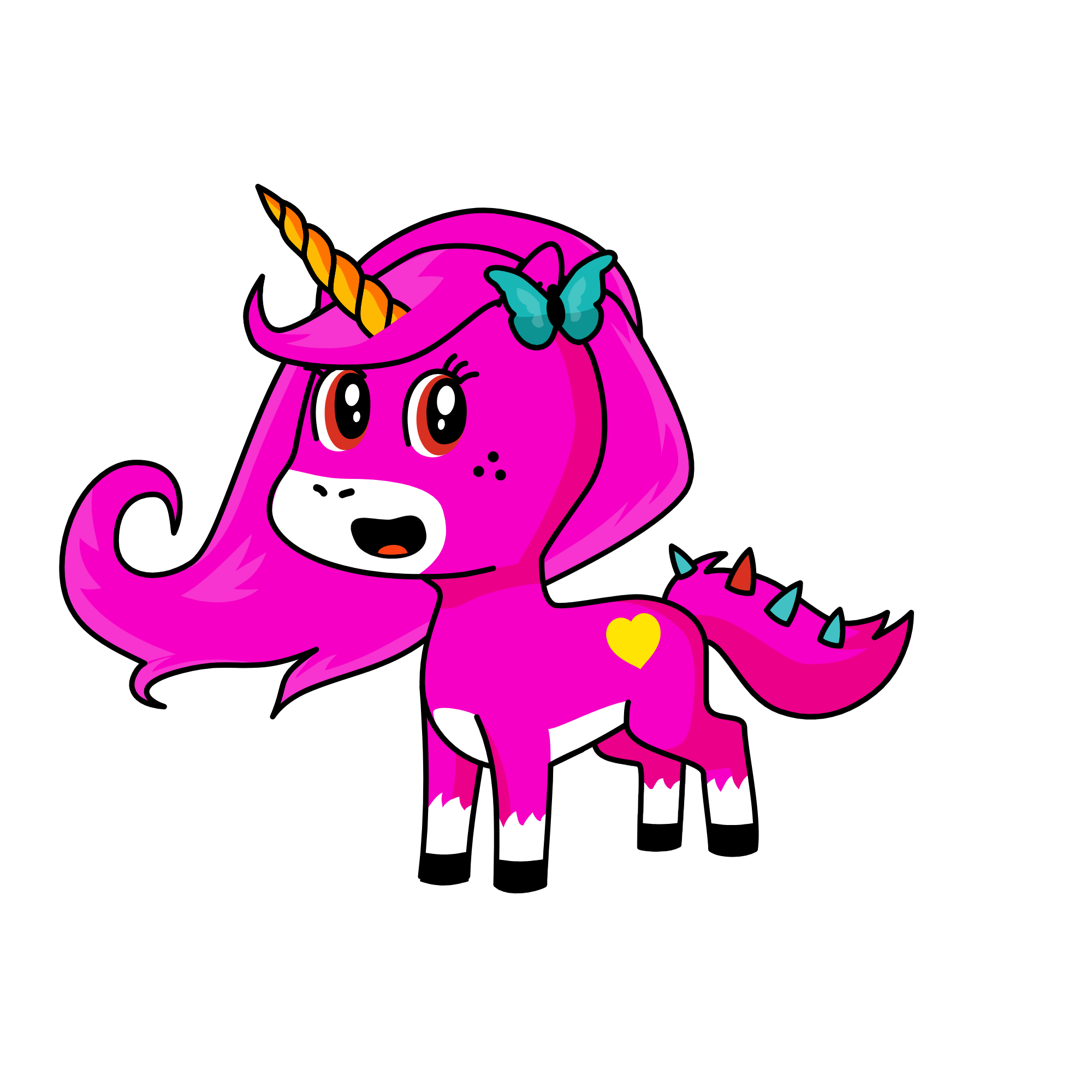 pink princese, the unicorn