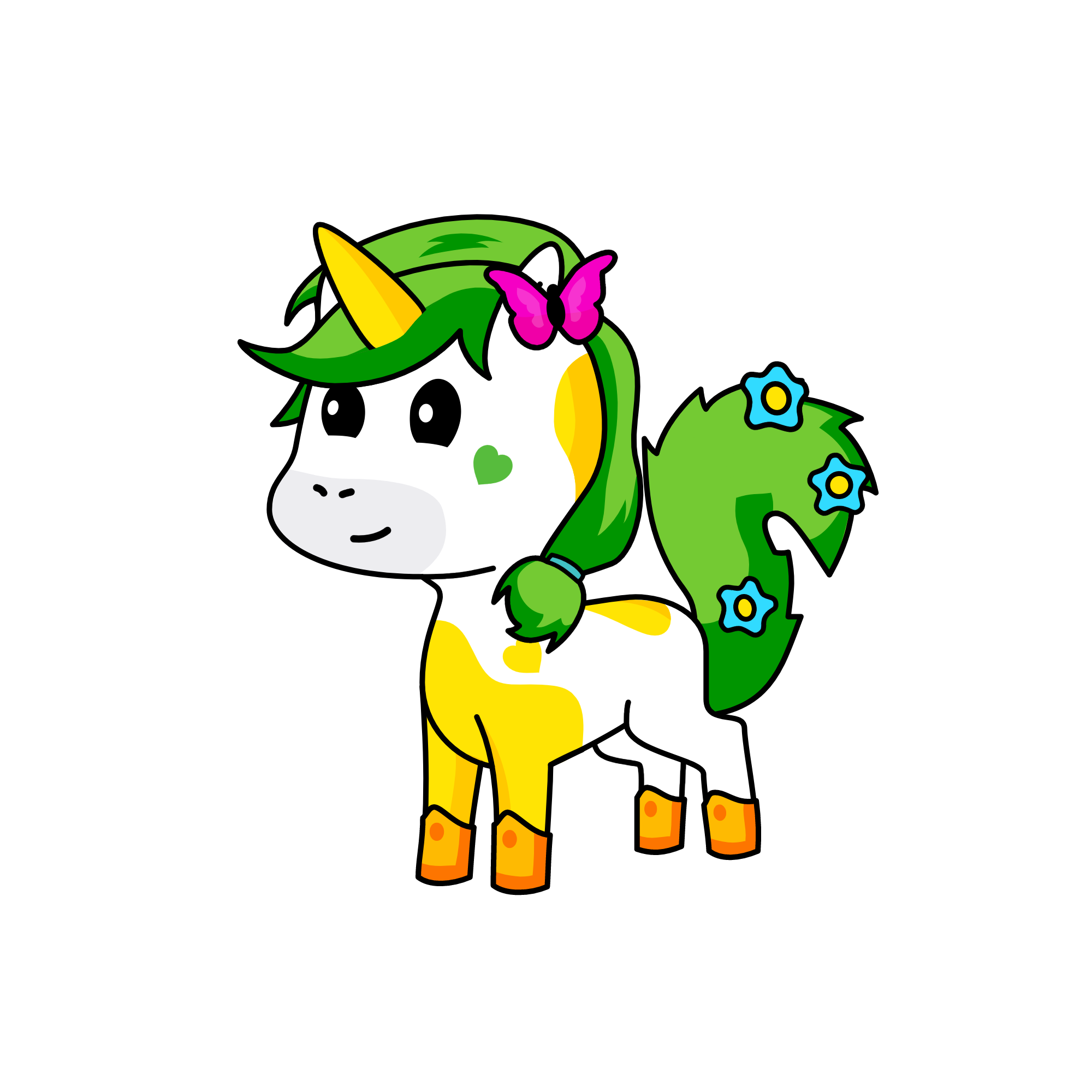 Big leafy green, the unicorn