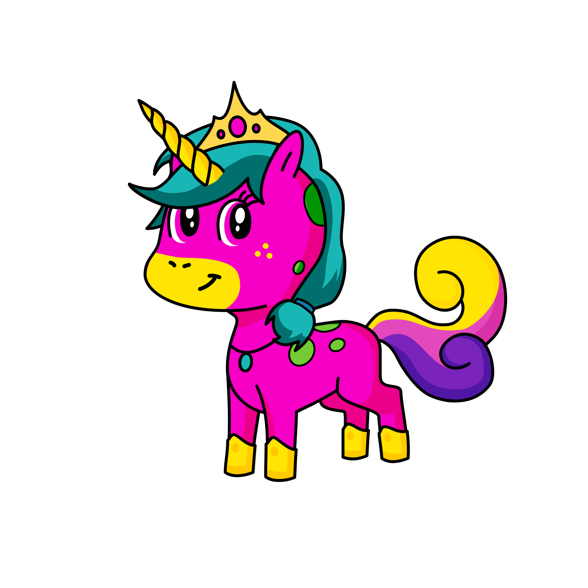 Queen Rosie, the unicorn
