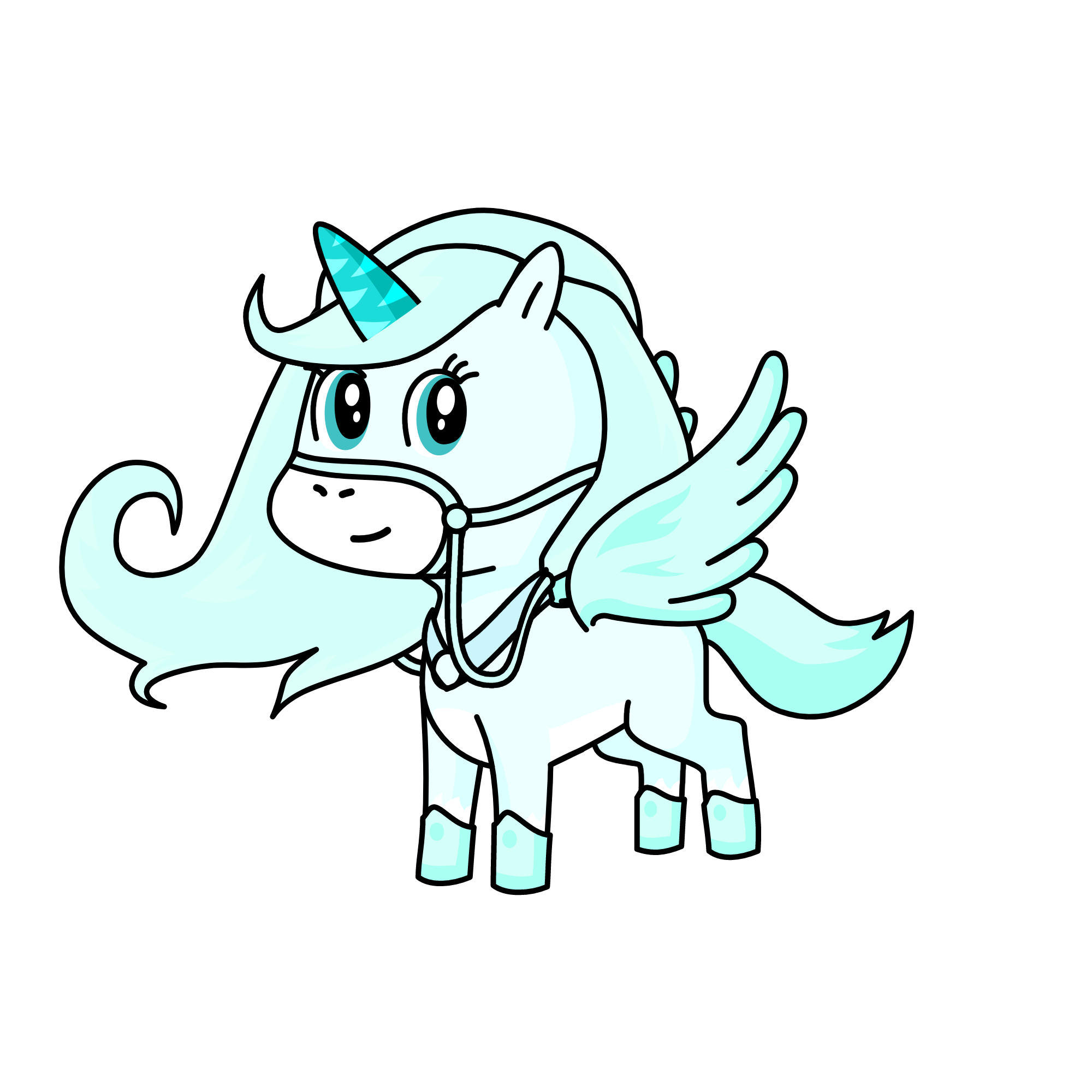 Snow monster, the unicorn