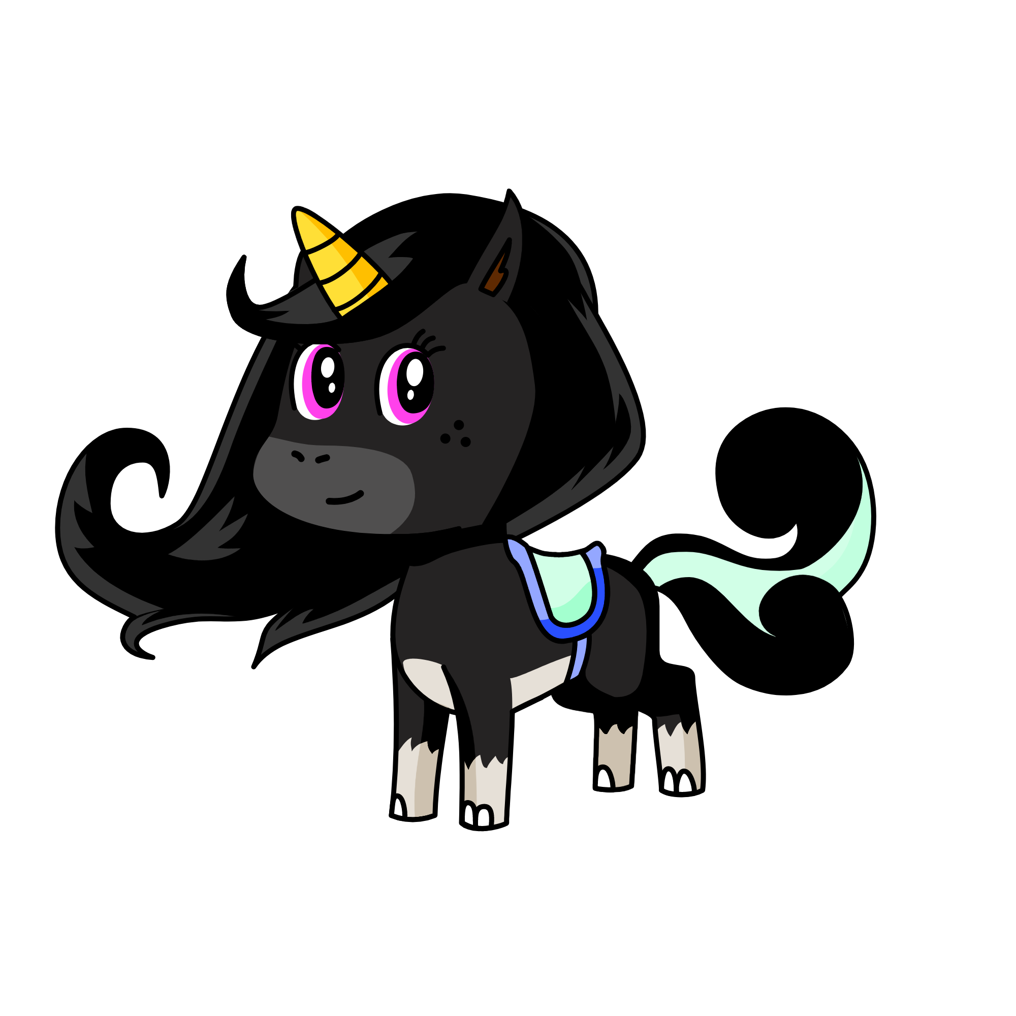 dark night, the unicorn
