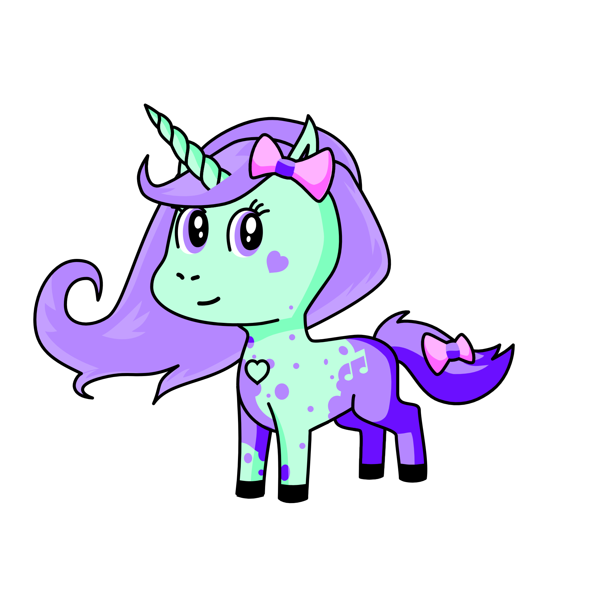 Mintie, the unicorn