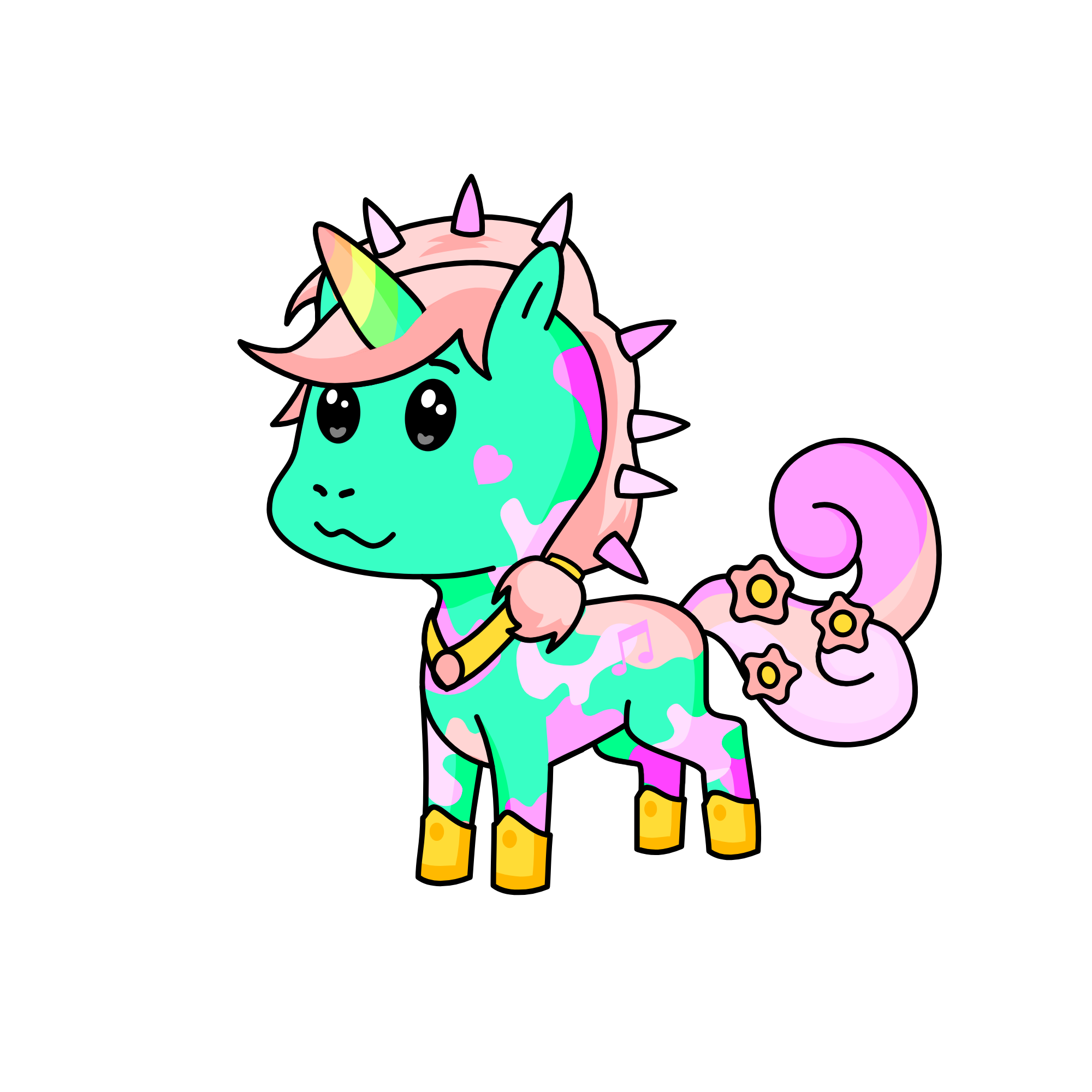 HAPPINESS, the unicorn