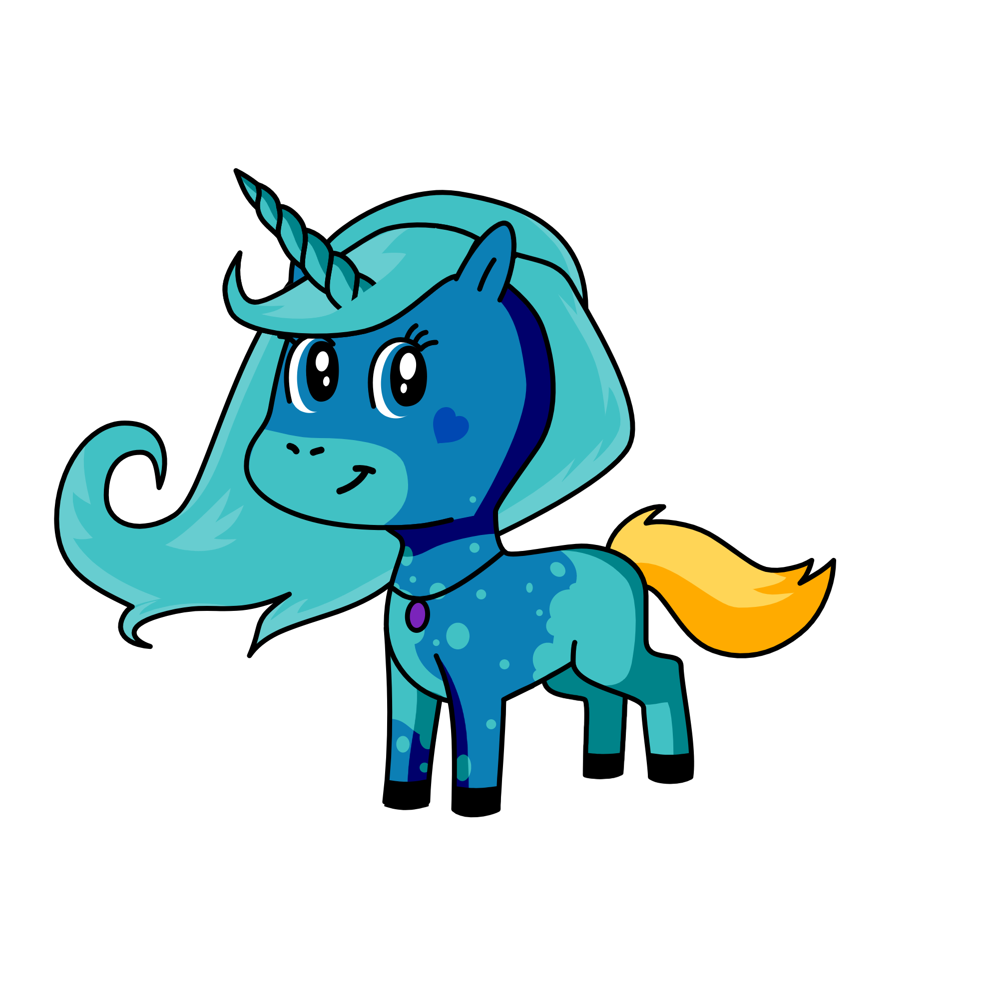 Splash, the unicorn